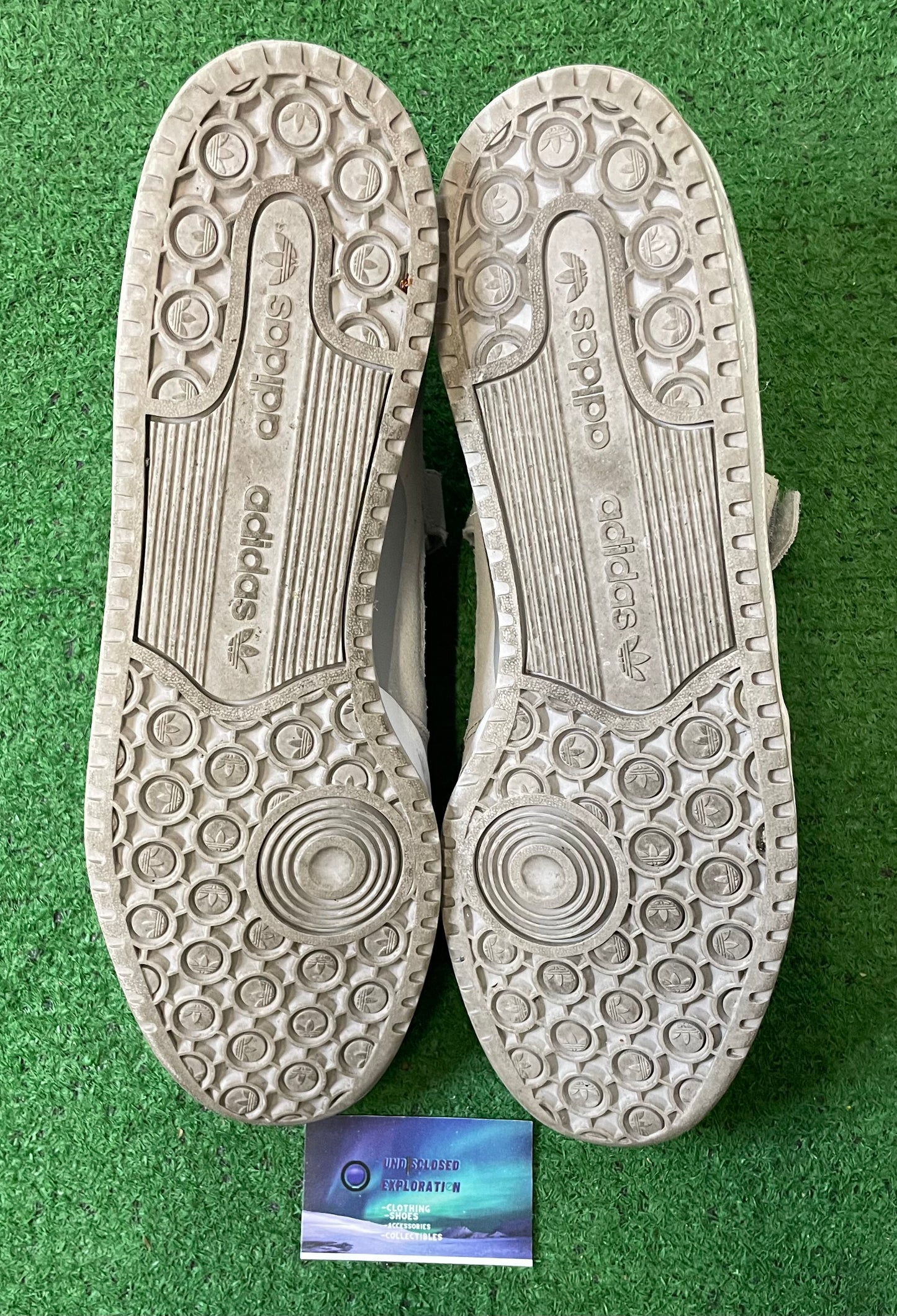 Adidas forum low grey size 14men/15.5women