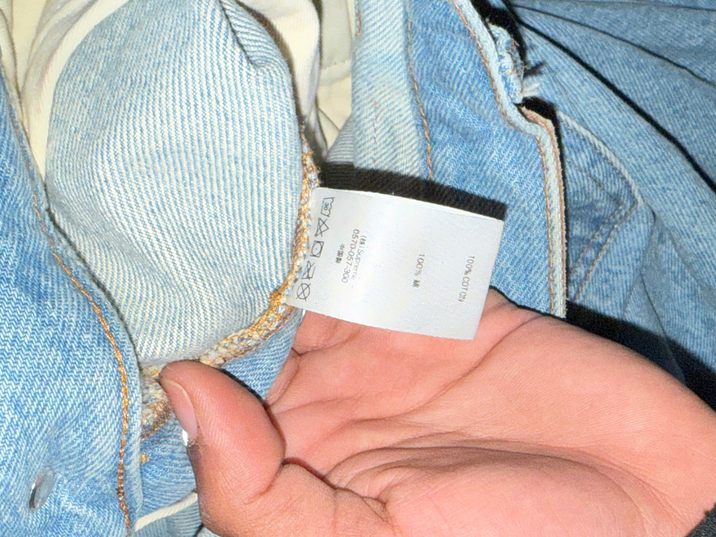 Supreme Thrasher Regular Jeans Washed Blue