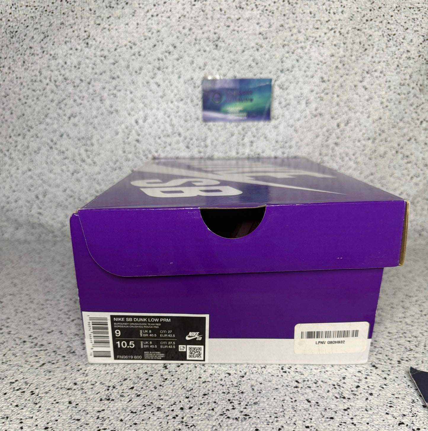 Nike Dunk SB Low Burgundy Crush 9 Men/10.5 Women “Preowned”