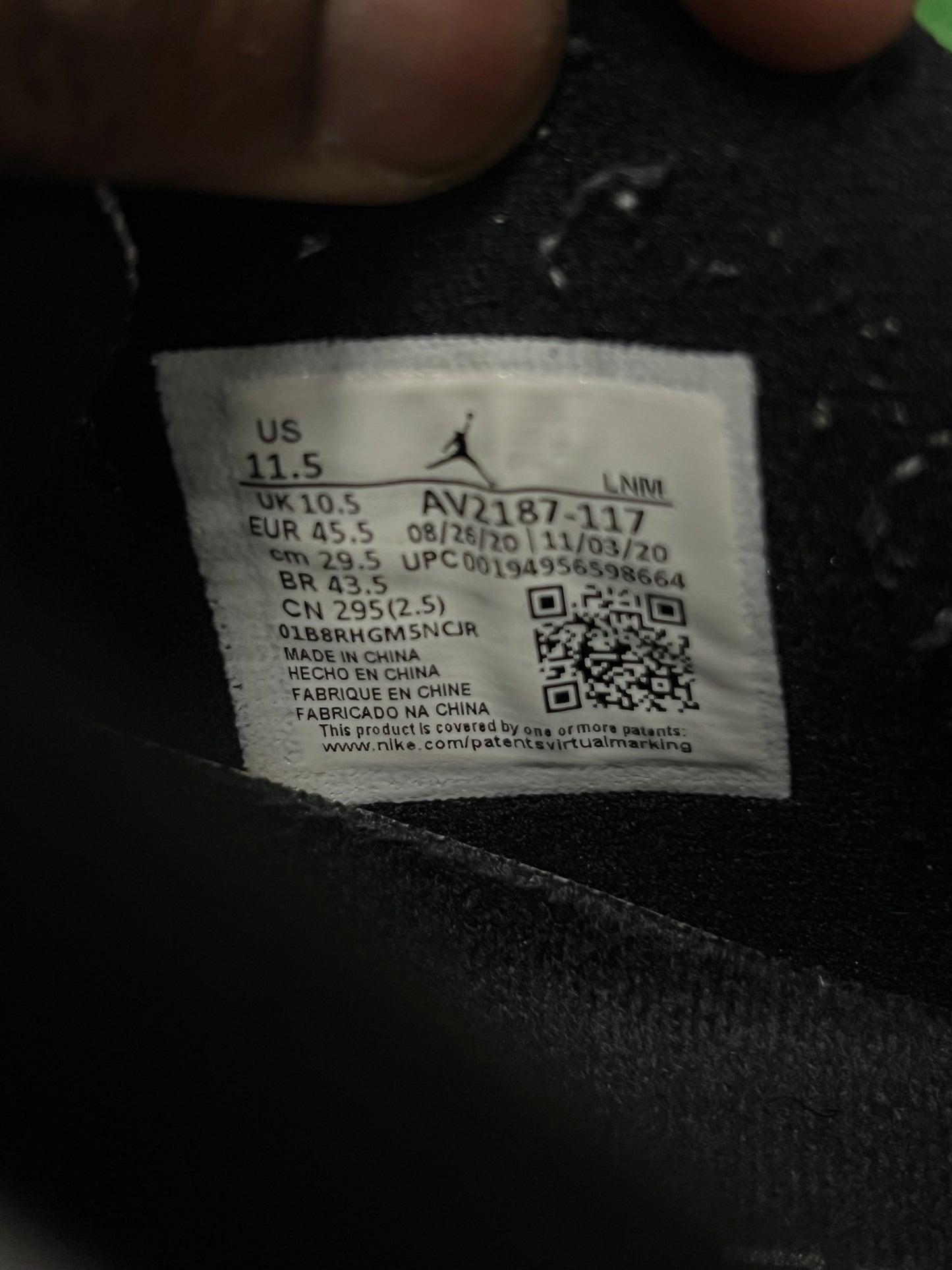 Jordan 11 low legend blue size 11.5men/13women