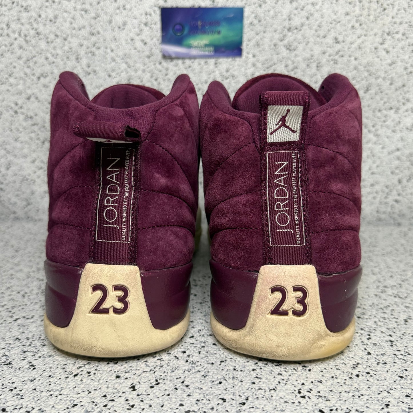 Jordan 12 Bordeaux 11.5 Men/13 Women “Preowned”