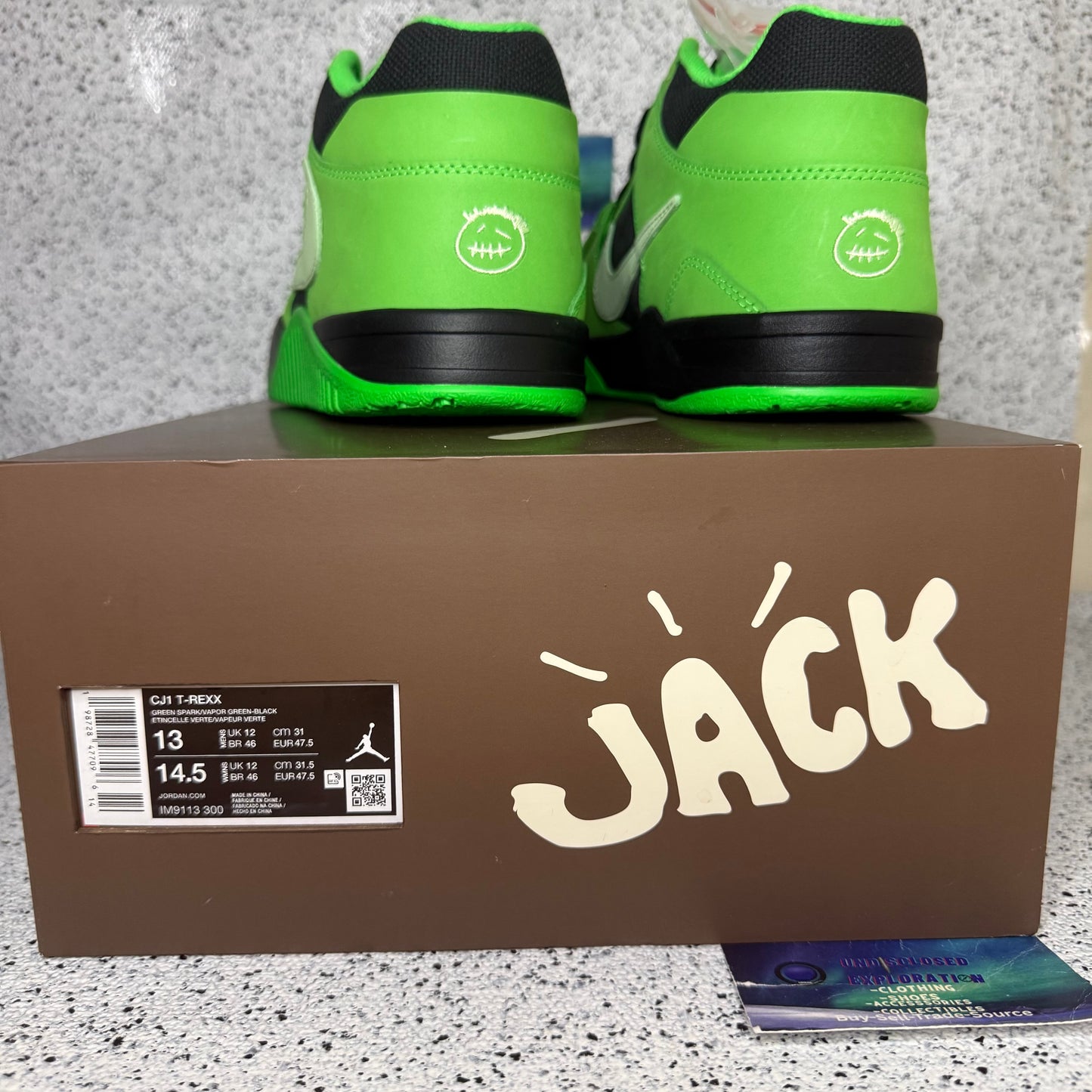 Jordan Jumpman Jack Travis Scott Green Spark