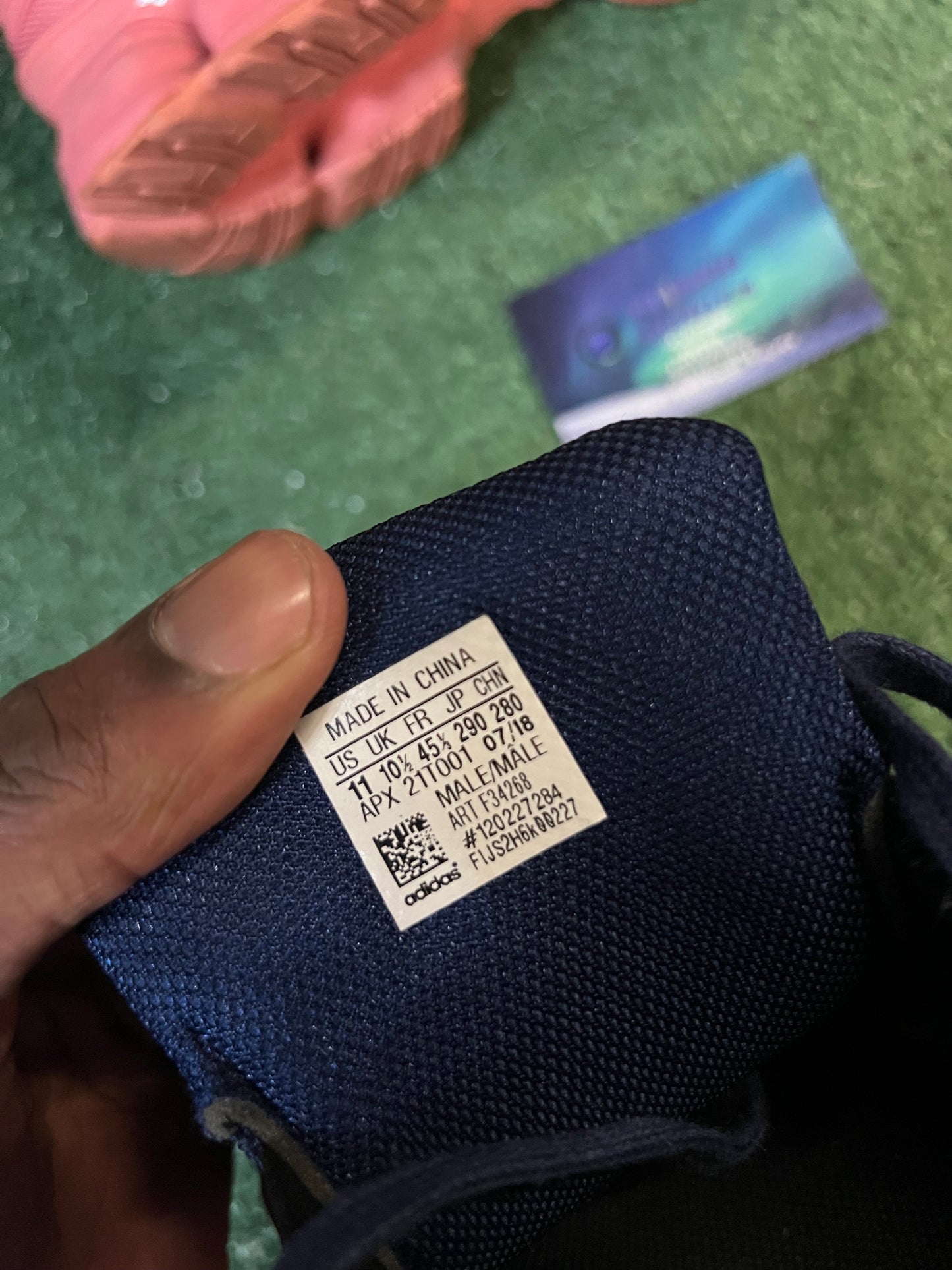 Raf Simons adidas ozweego tactile rose navy size 11men/12.5women