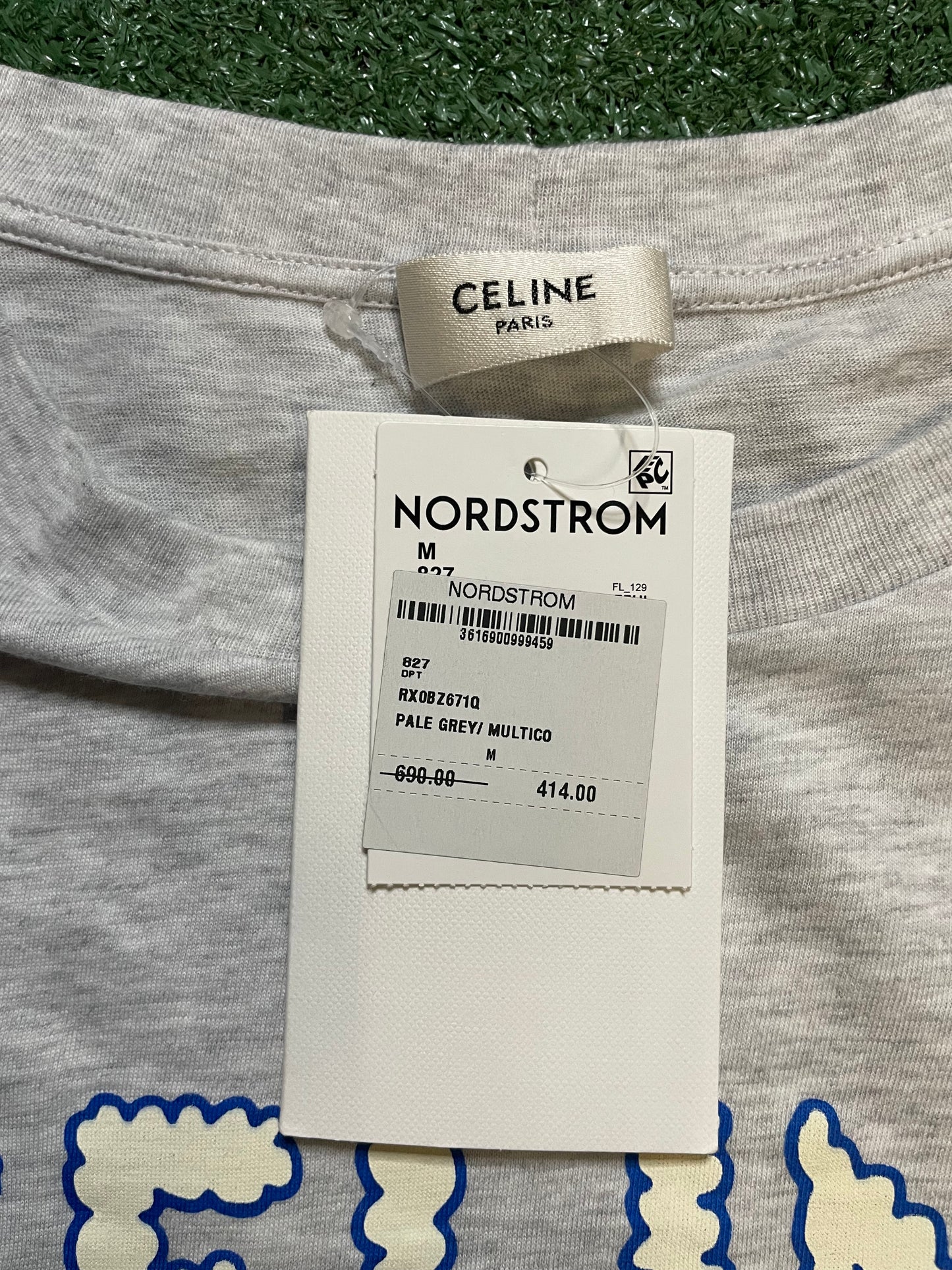 Celine pale multicolor tee
