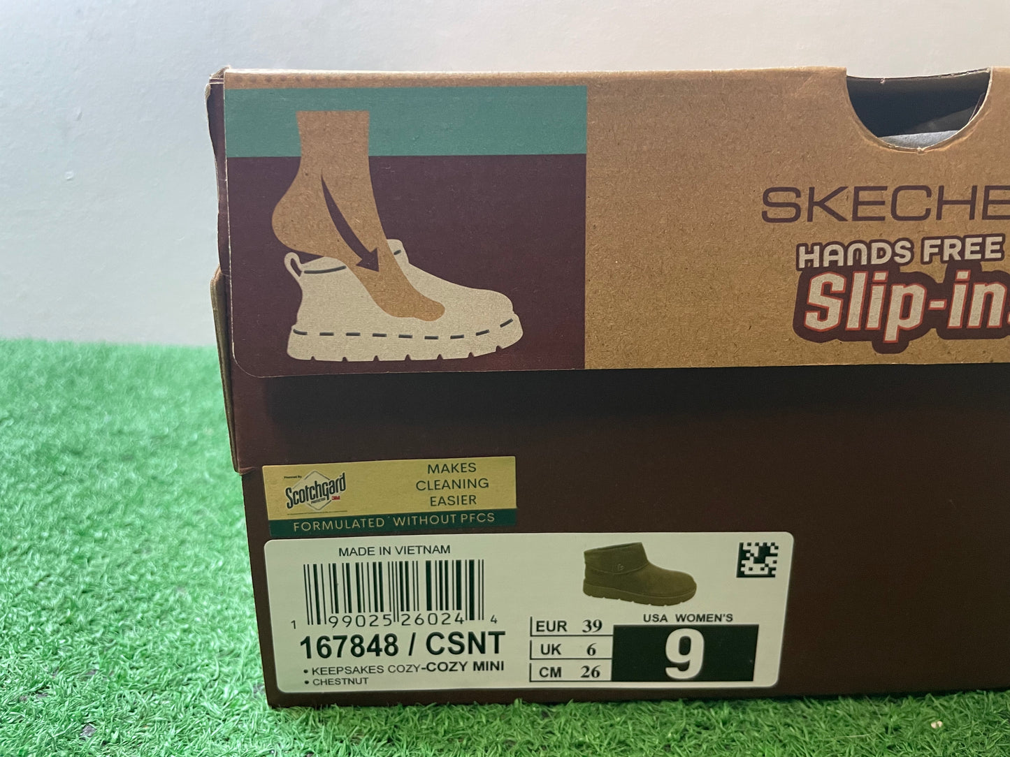 Skechers slip ins keepsake cozy mini chestnut