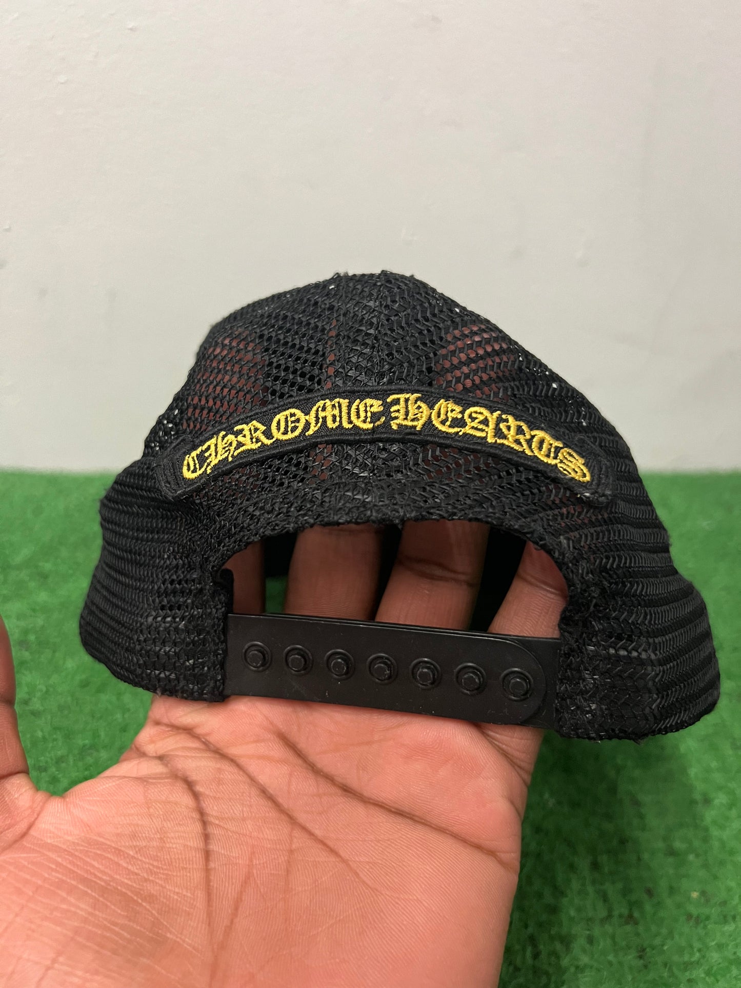 Chrome hearts camo cross patch hat