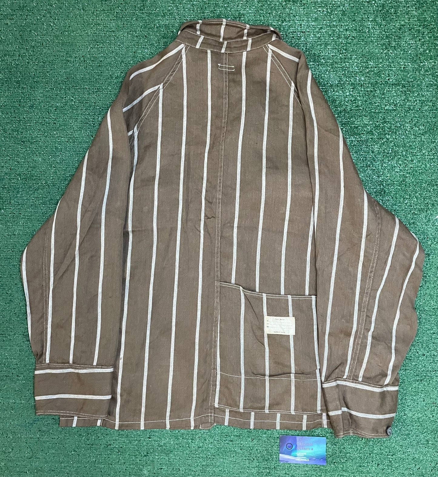 Kapital linen Phillies stripe coverall jacket