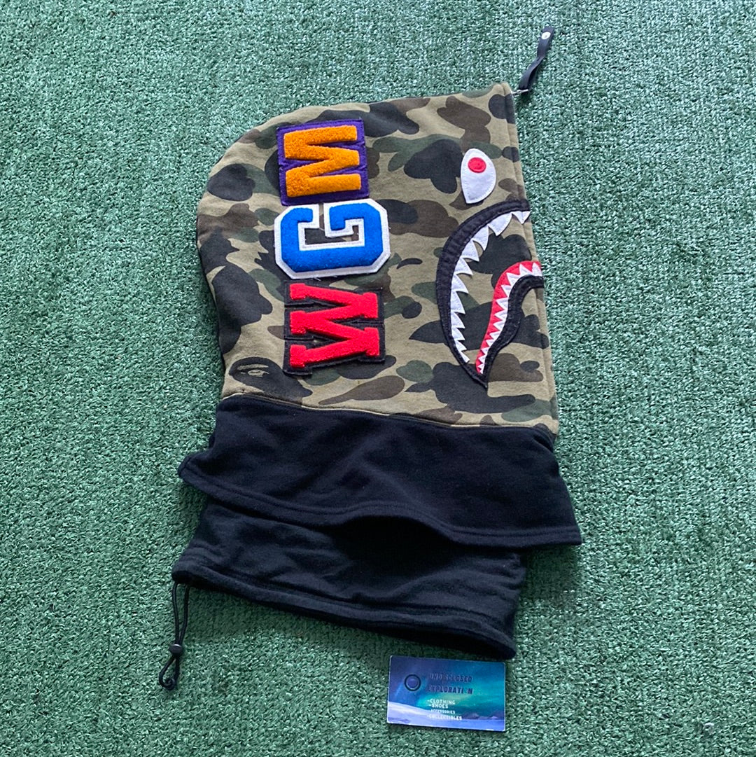 Bape Shark Hoodie Face Mask