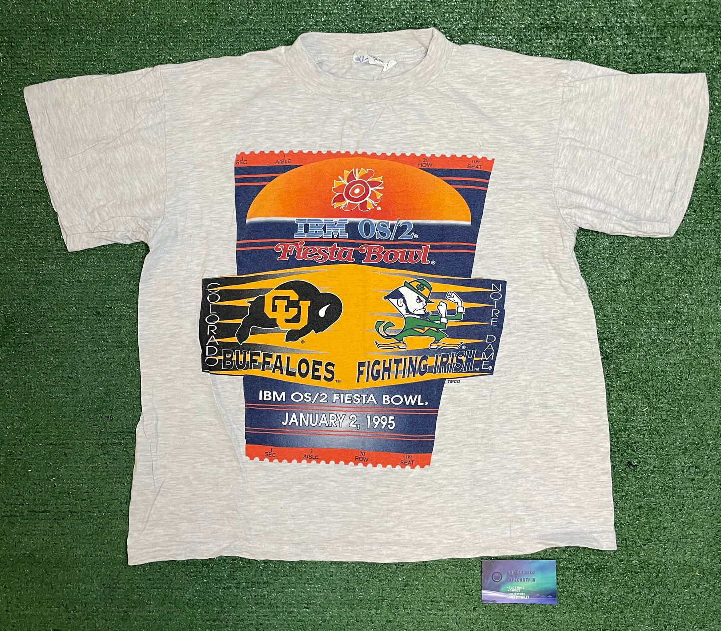 Vintage 1995 fiesta bowl Notre dame Vs Colorado tee