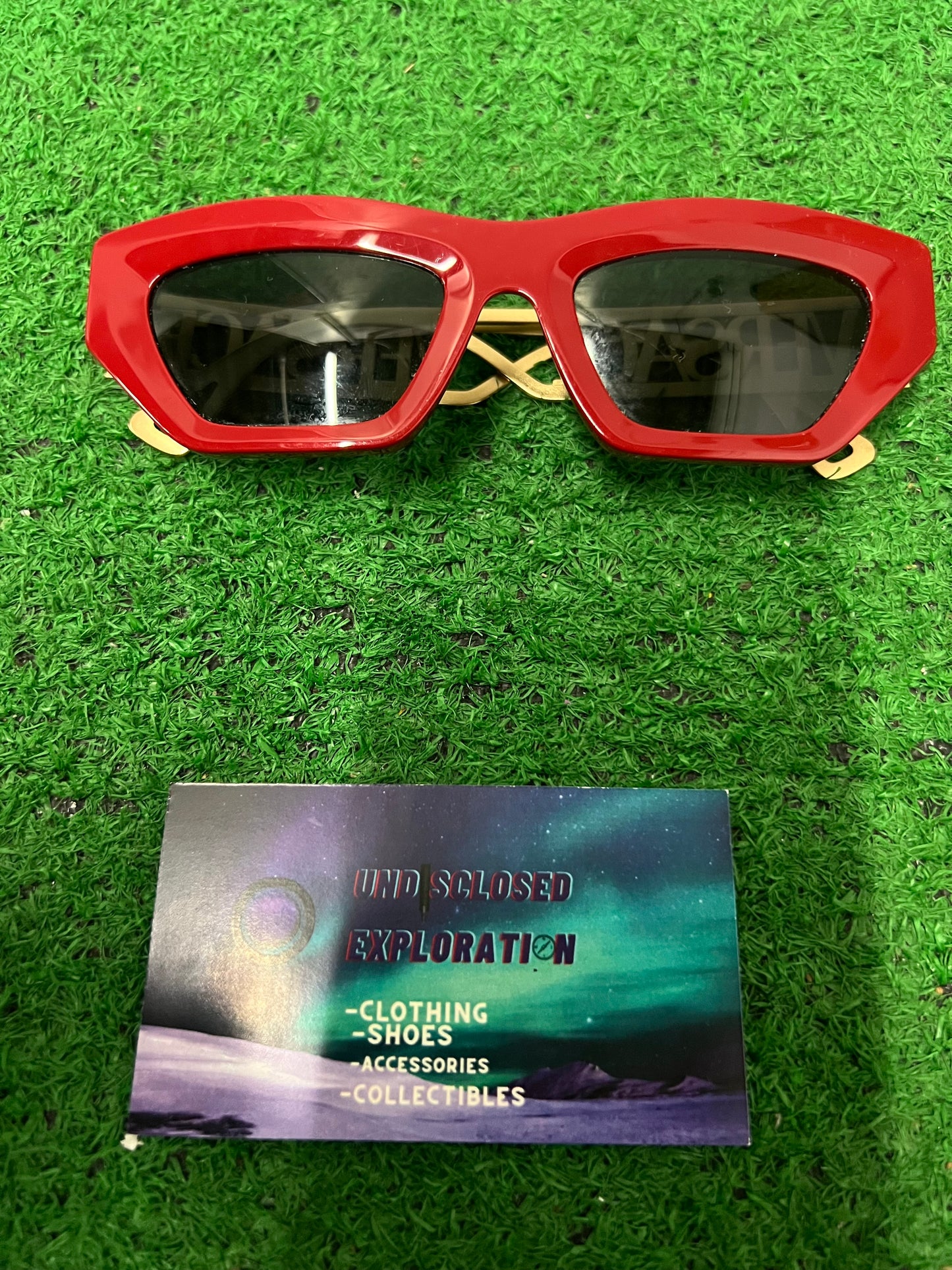 Versace red and gold sunglasses MOD 4432