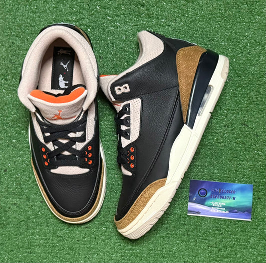 Jordan 3 Desert Elephant 7 youth/8.5 women “Preowned”