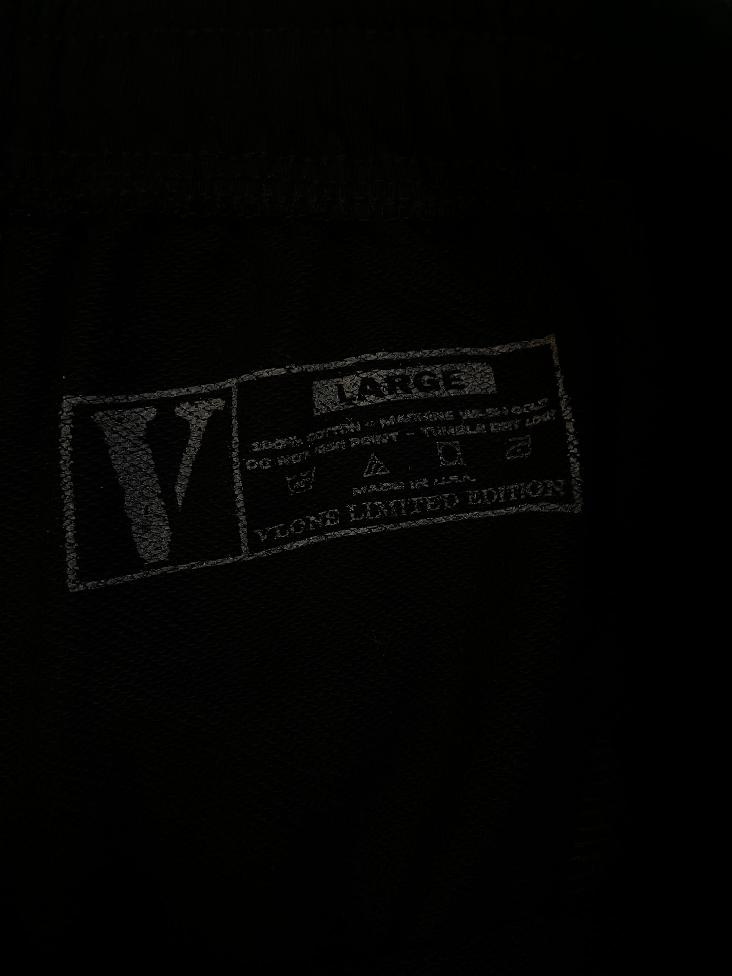 Vlone friends rhinestone black sweatpants