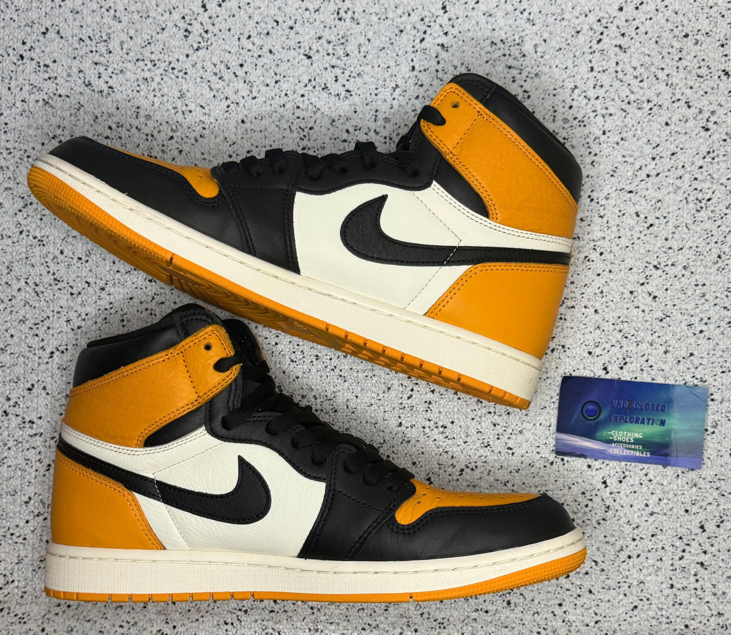 Jordan 1 Yellow Toe Taxi 11 Men/12.5 Women “Preowned”
