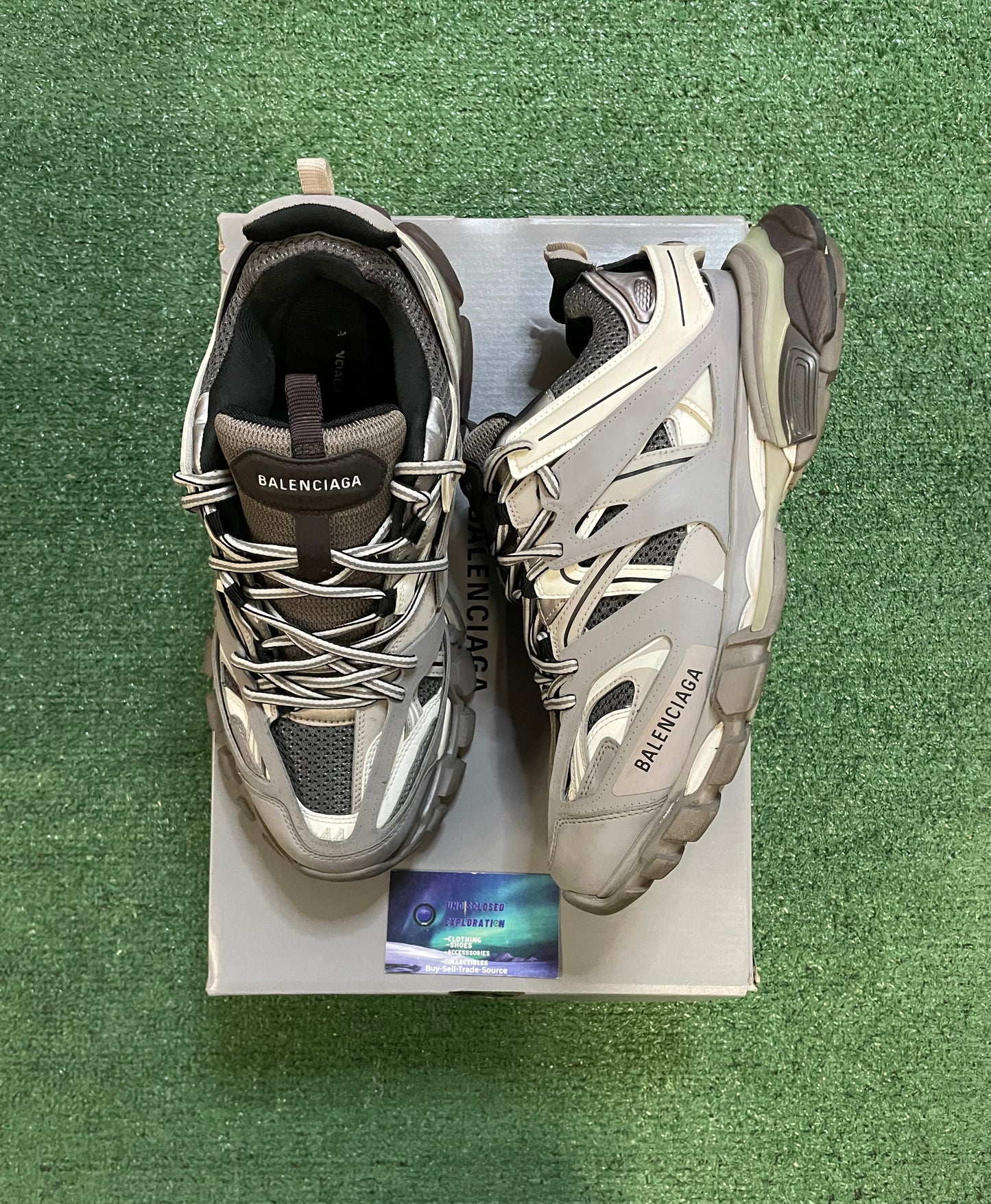 Balenciaga track sneaker grey and white size 11men/12.5women(EU 44)
