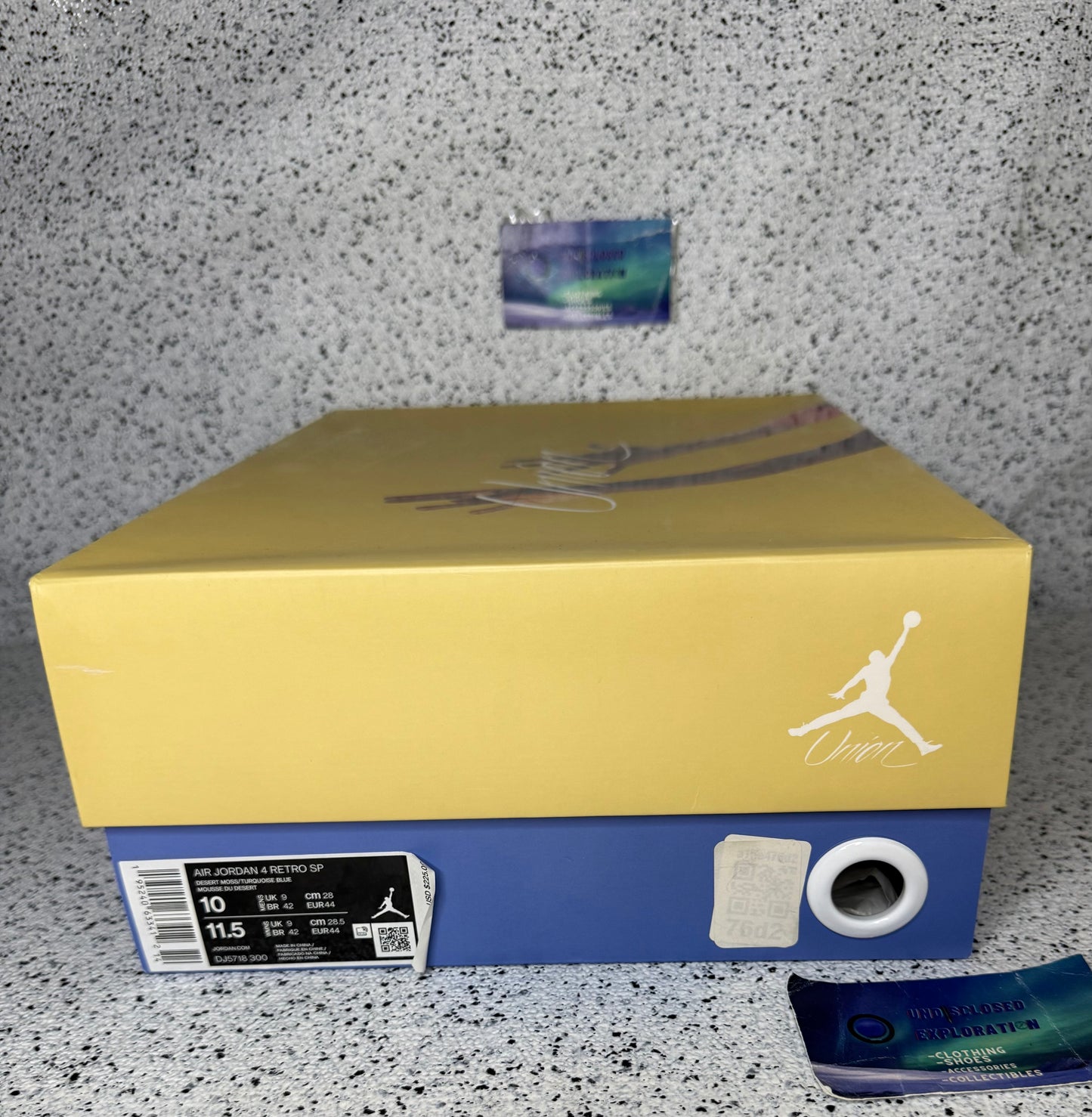 Jordan 4 Union Desert Moss 10 Men/11.5 Women “Preowned”