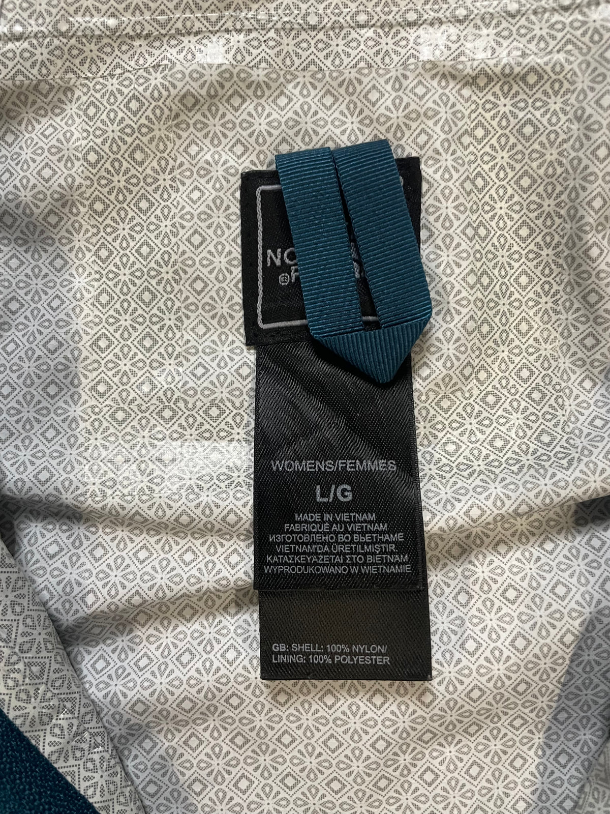 The North Face HyVent 2.5L turquoise jacket