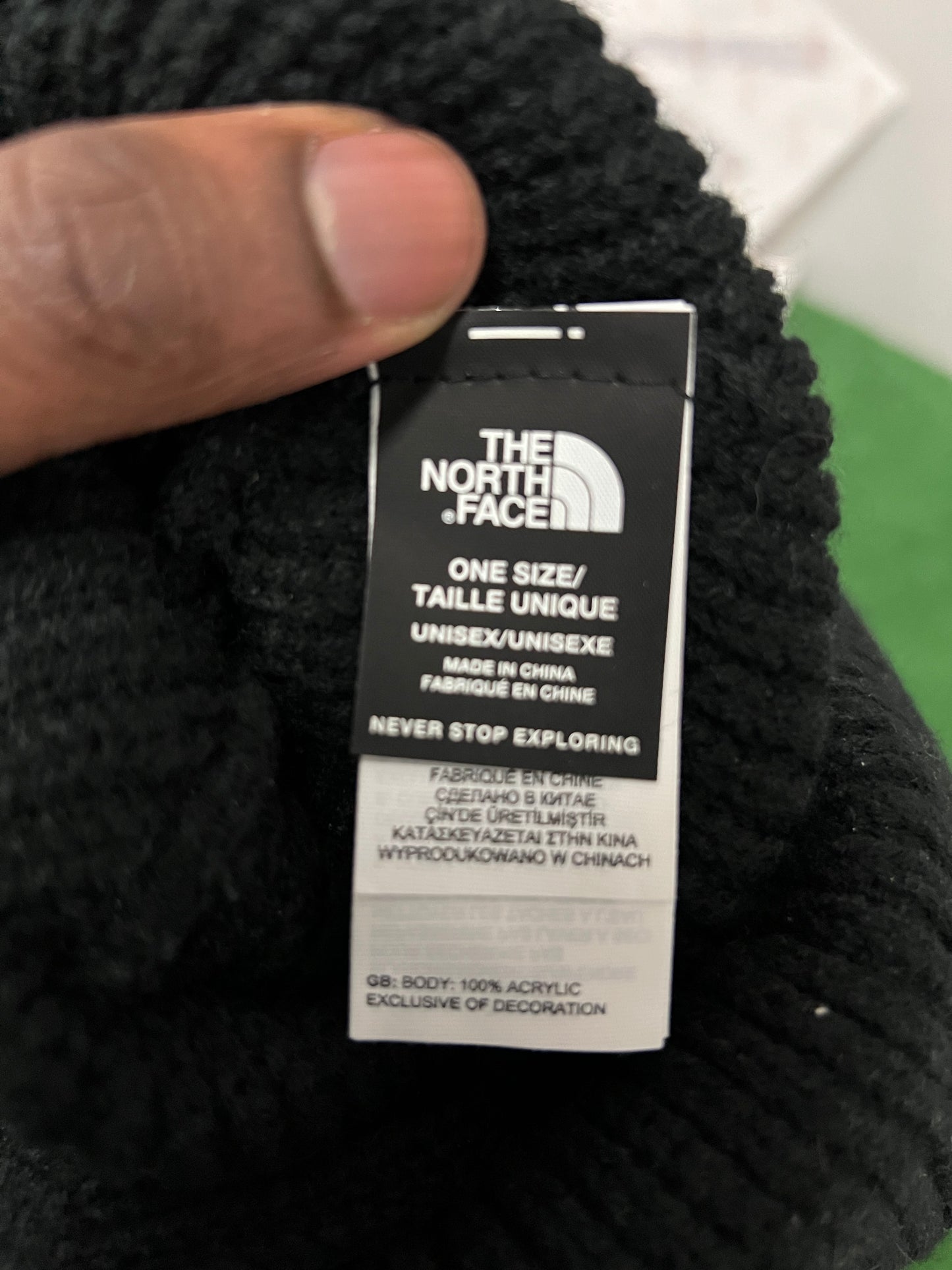 The north face tnf Pom beanie