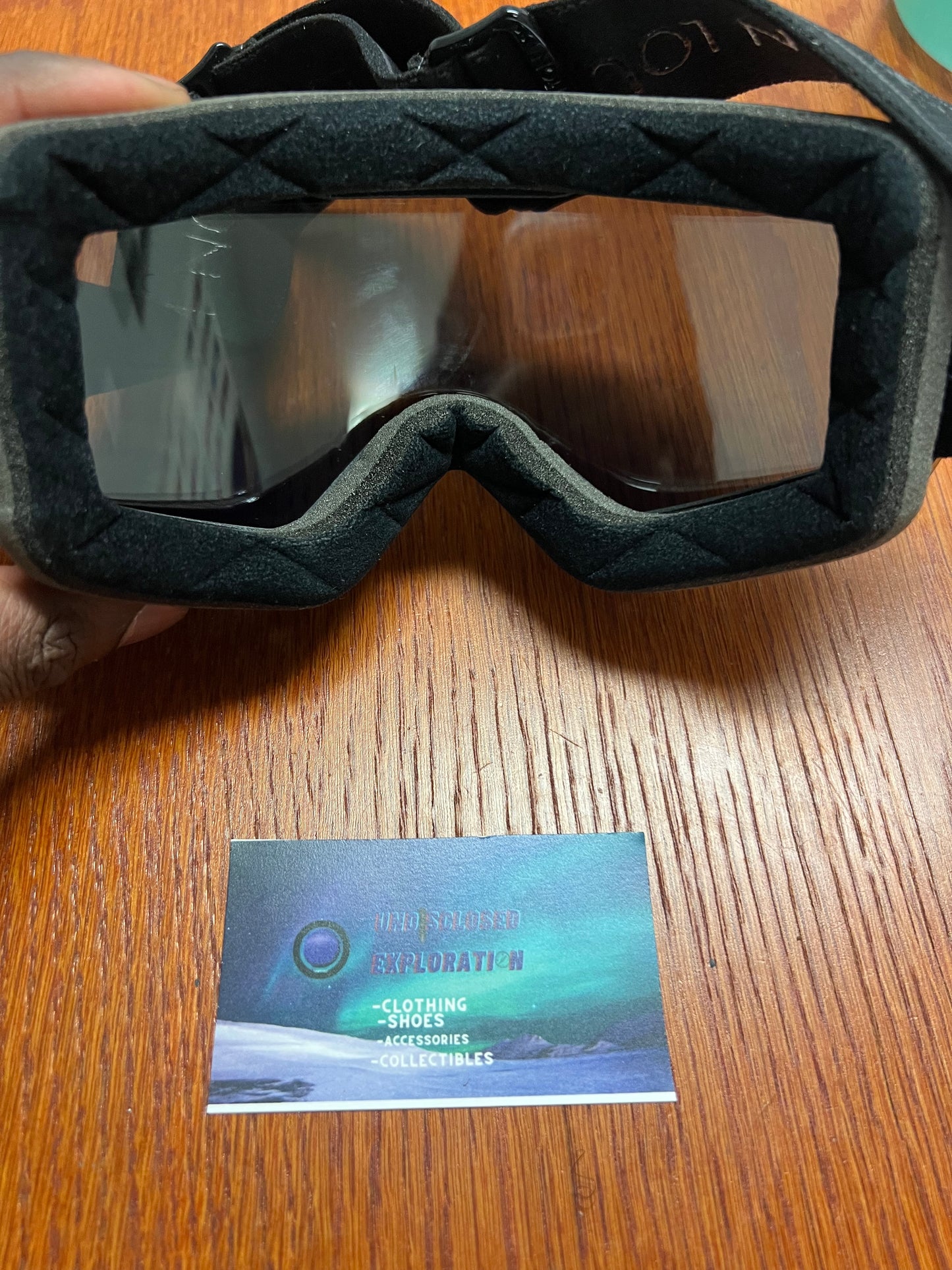 Louis Vuitton LV snowboard ski mask goggles black