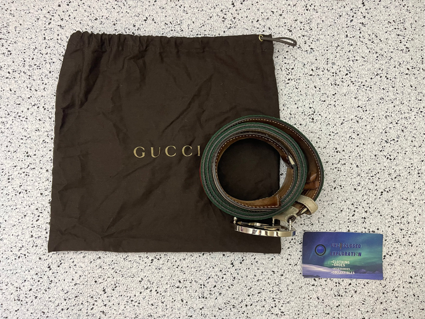Gucci Striped Belt