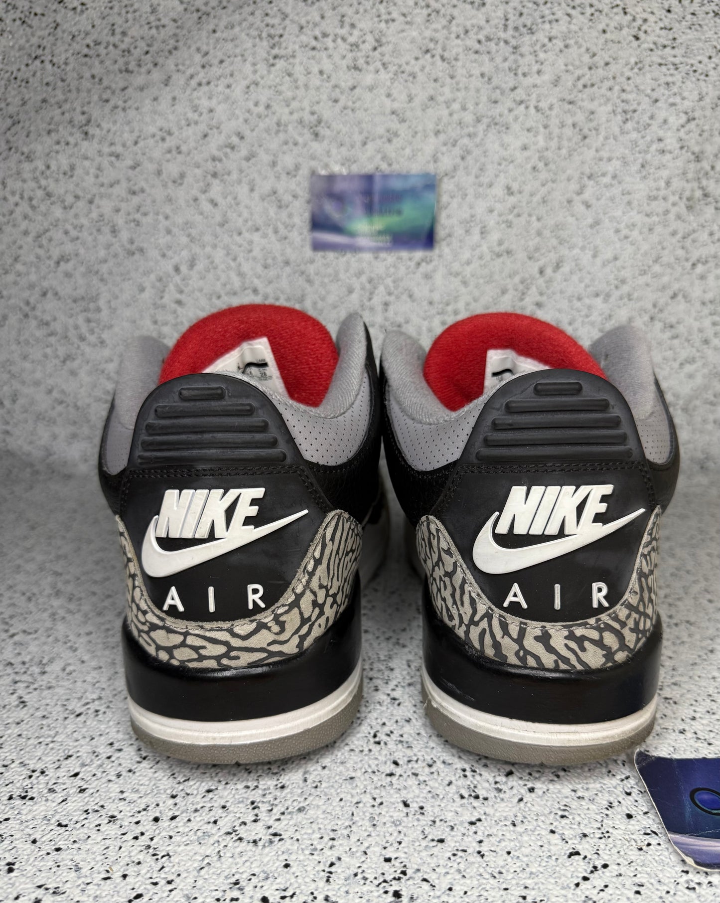 Jordan 3 Black Cement 2018 10 Men/11.5 Women “Preowned”