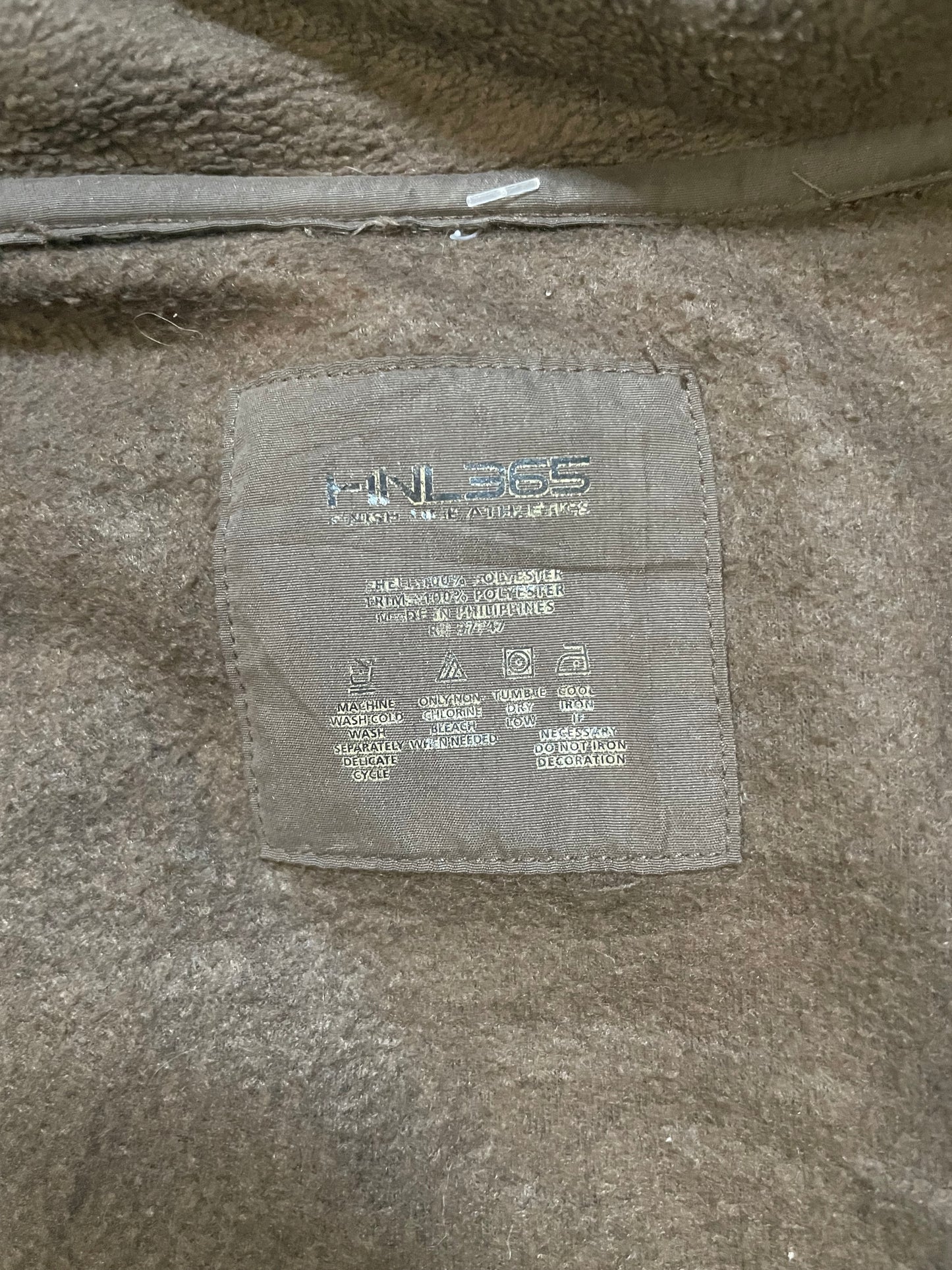 Brown fleece zip up