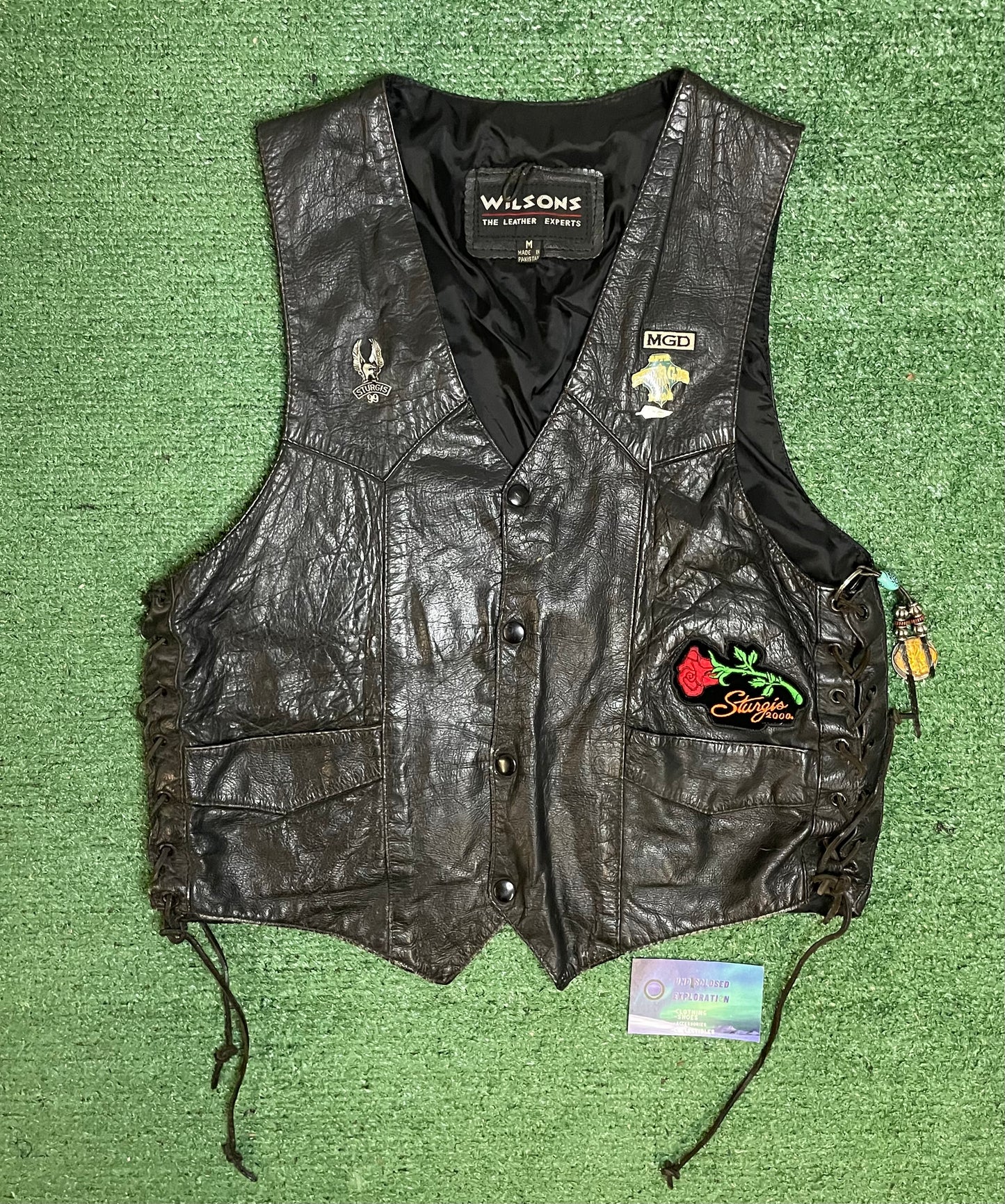 Vintage 1990s Harley Davidson leather vest