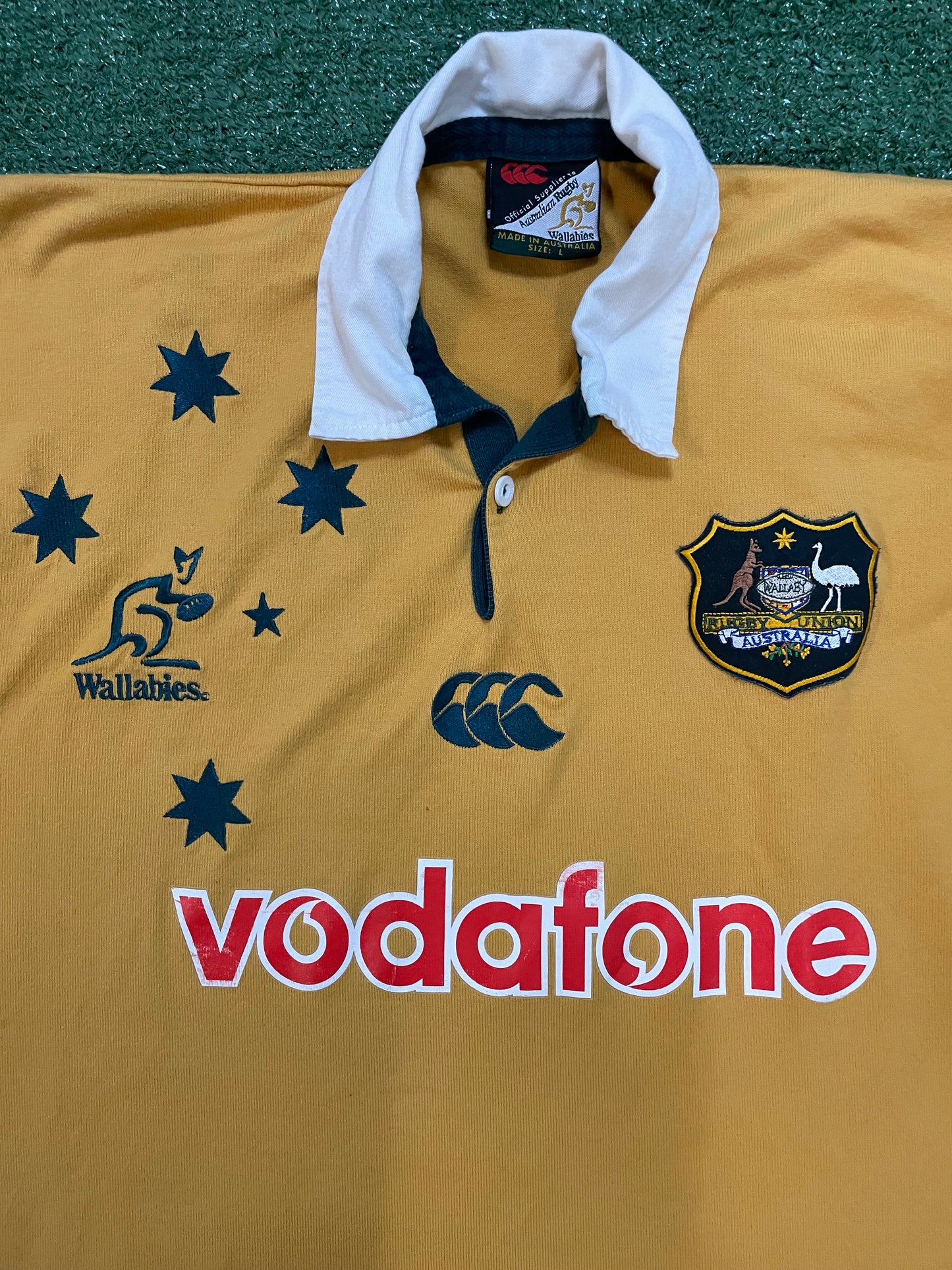 Vintage 1990s Australia wallabies Canterbury rugby union jersey