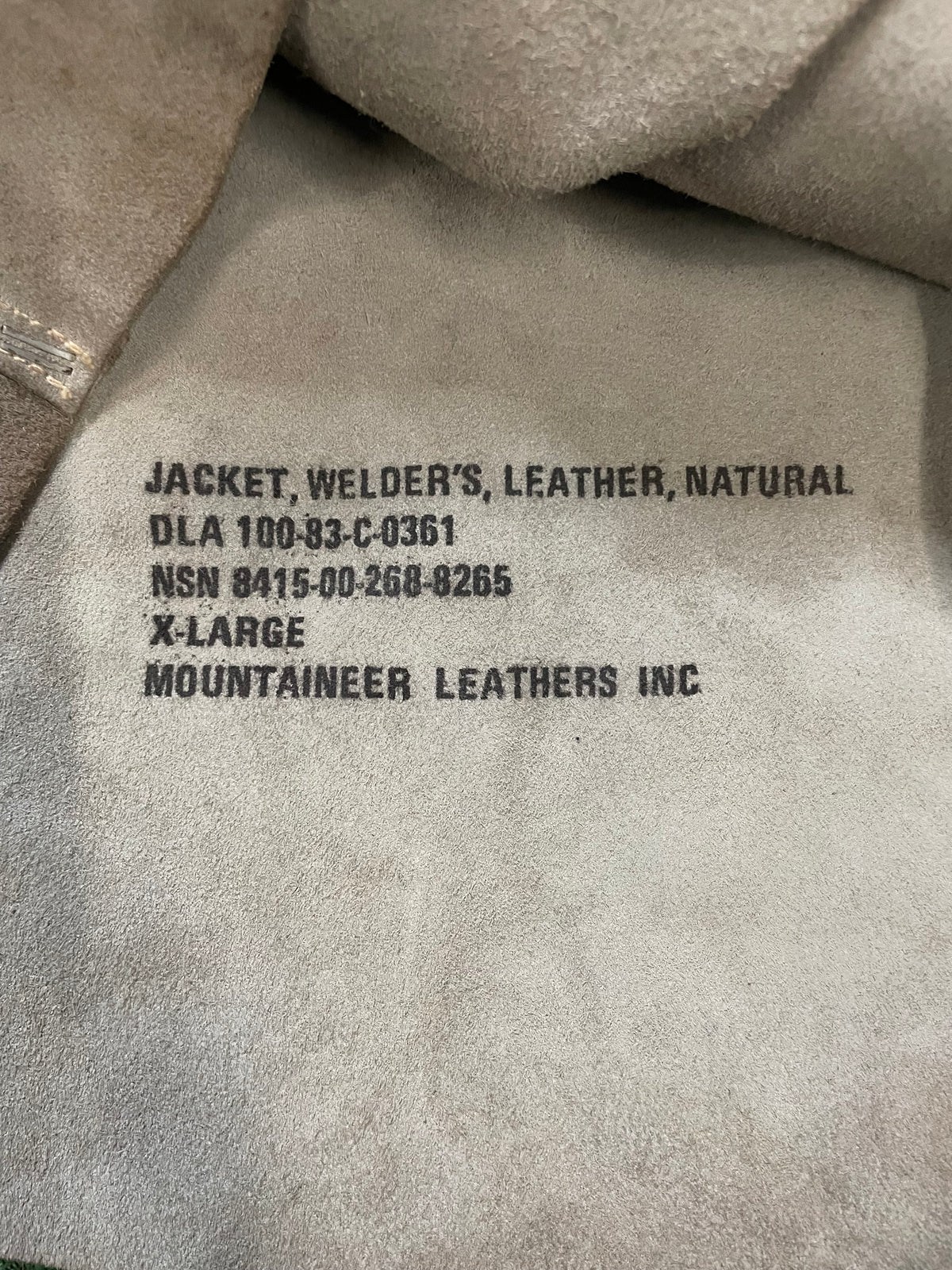 Moutaineer Leathers Welder’s natural jacket