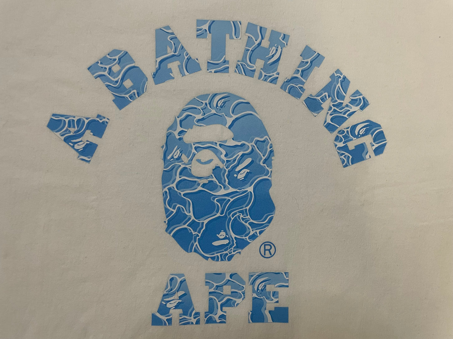Bape A Bathing Ape ABC sea surface Camo collage tee
