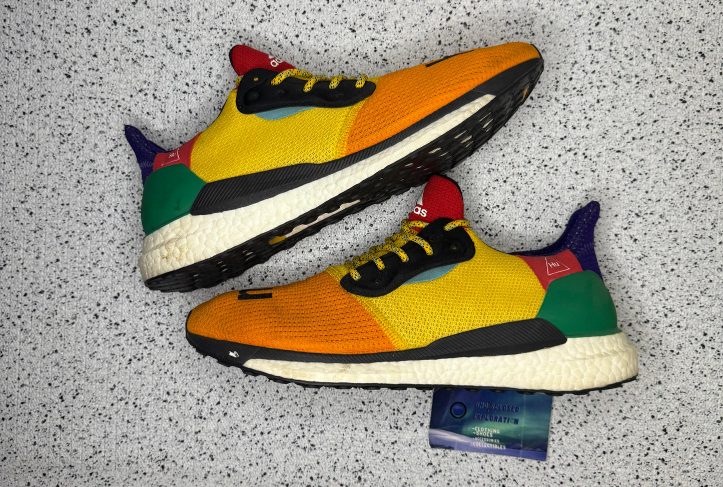 Adidas Solar Hu Glide Multi Color 10.5 Men/12 Women “Preowned”
