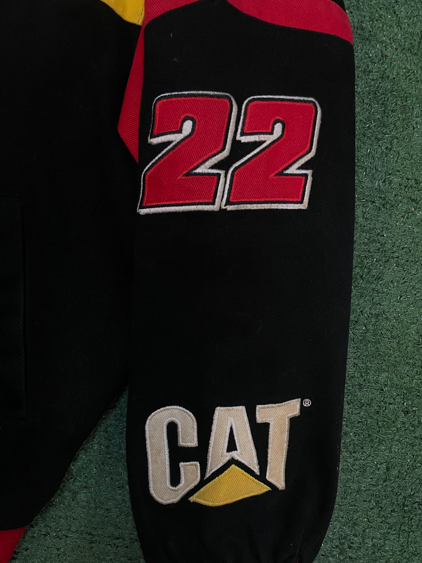 Vintage 1990s CAT racing nascar Jeff Hamilton jacket