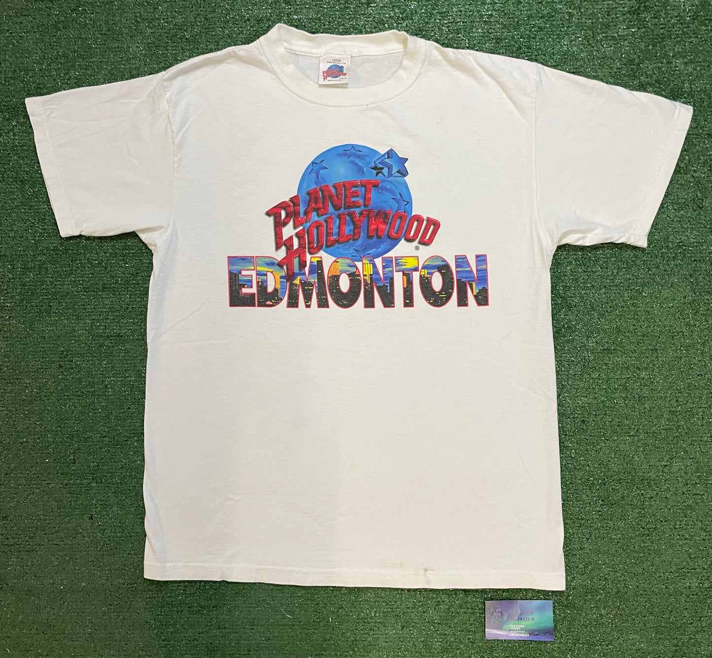 Vintage 1990s Planet Hollywood Edmonton tee