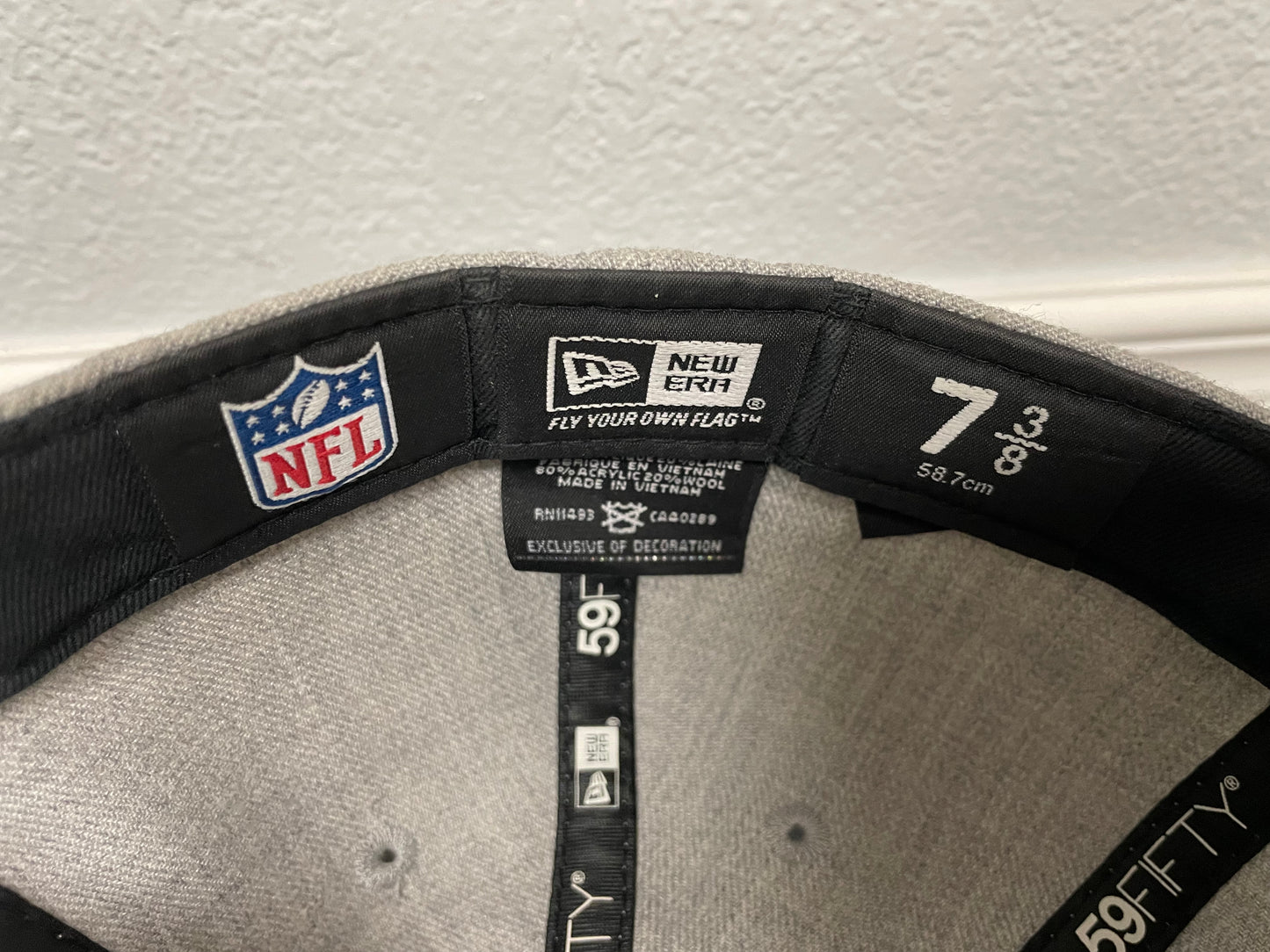 Seattle Seahawks grey fitted hat