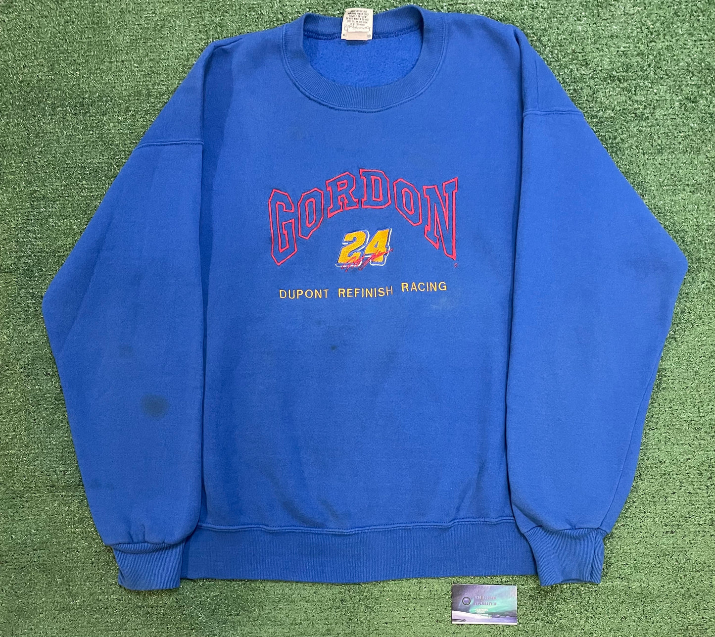 Vintage 1990s Jeff Gordon NASCAR DuPont crewneck
