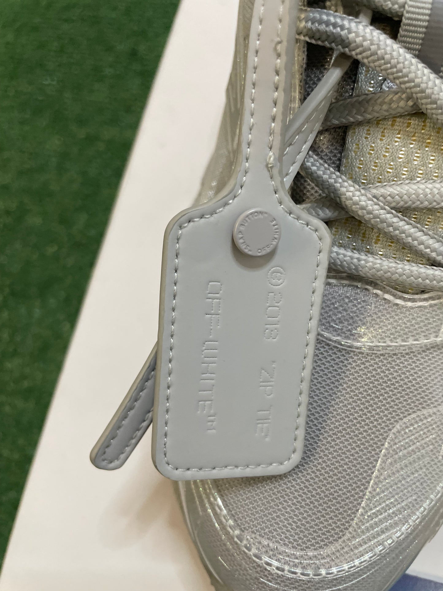 Off White be right back transparent grey size 9men/10.5women(EU 42)