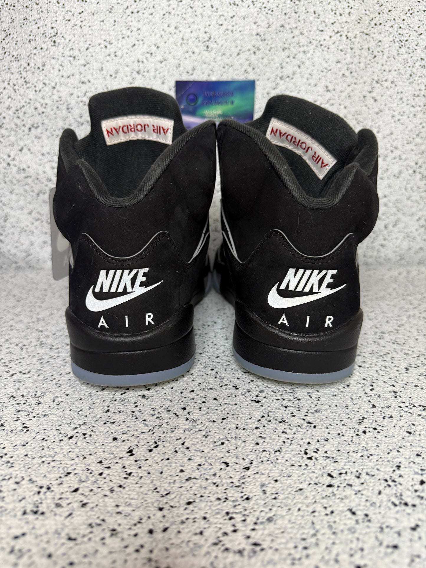 Jordan 5 Black Metallic Reimagined 8.5 Men/10 Women “Preowned”