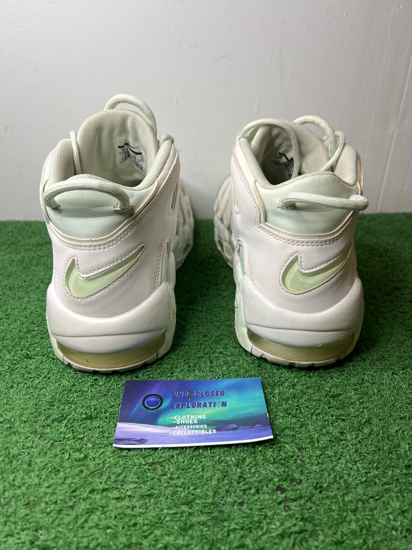 Nike air more uptempo barely green size 8.5men/10women