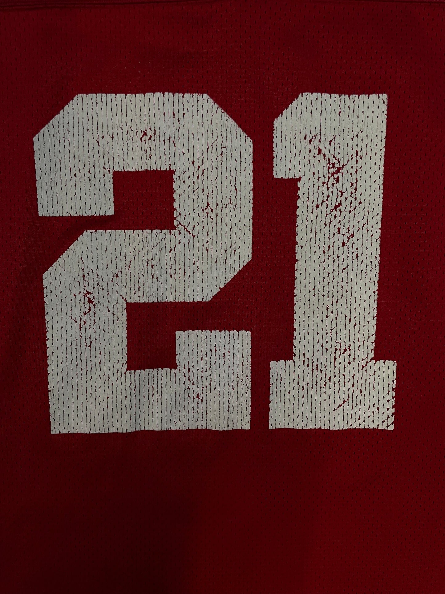 Vintage 1990s Deion Sanders #21 San Francisco 49ers mesh Jersey