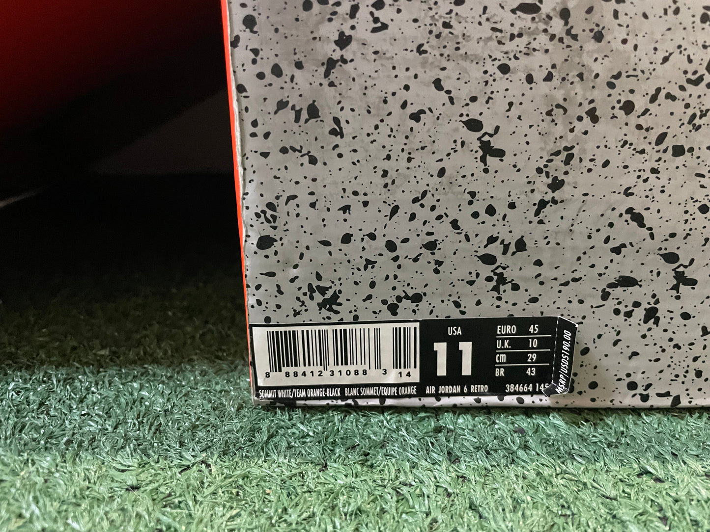 Jordan 6 Gatorade size 11men/12.5women