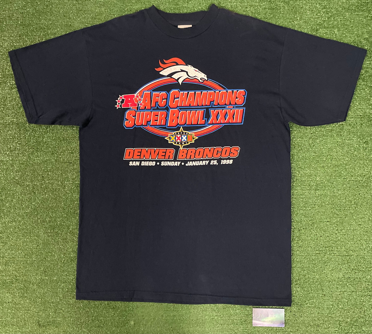 Vintage 1990s NFL Super Bowl 32 Denver broncos tee