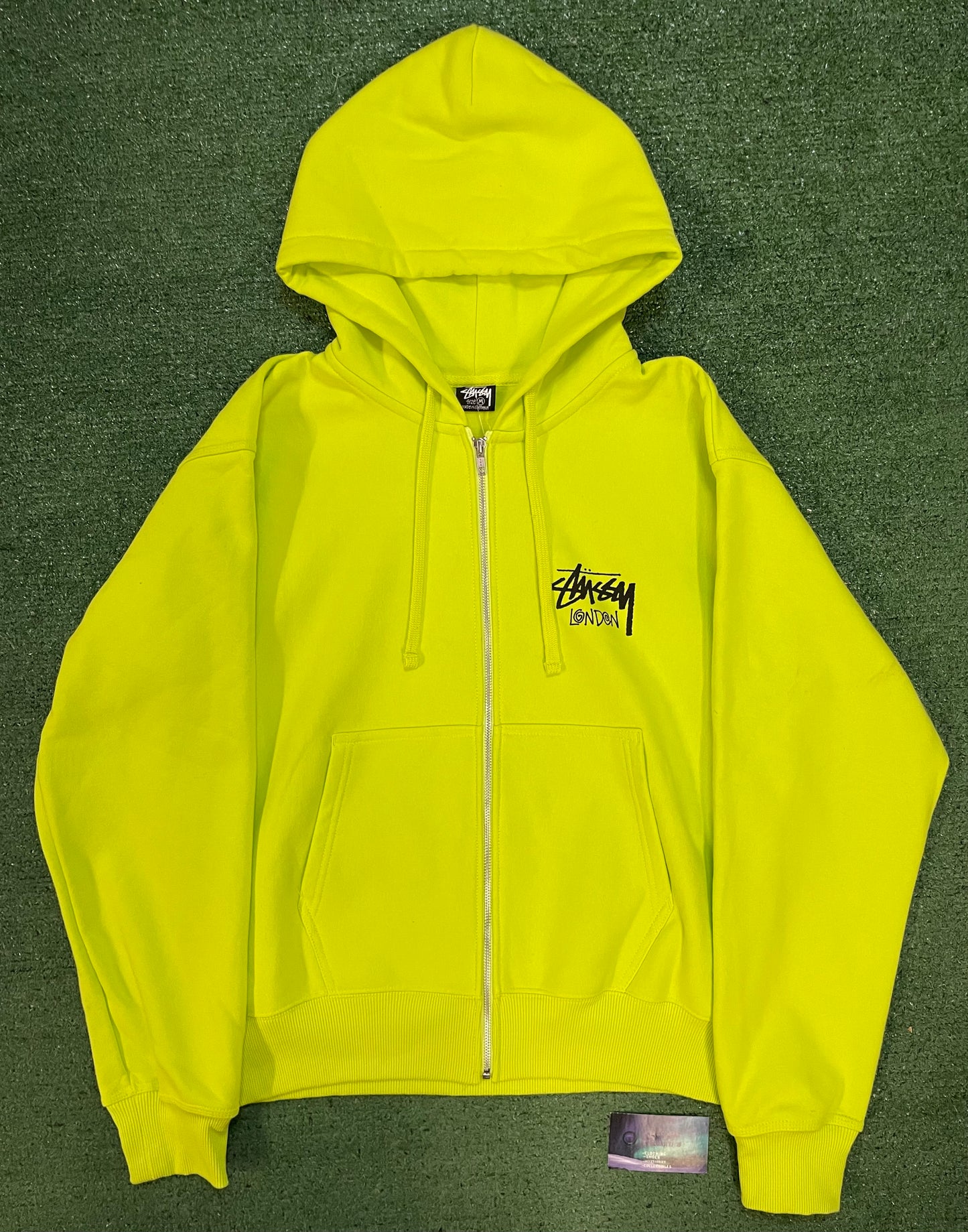 Stussy keylime London zipup hoodie