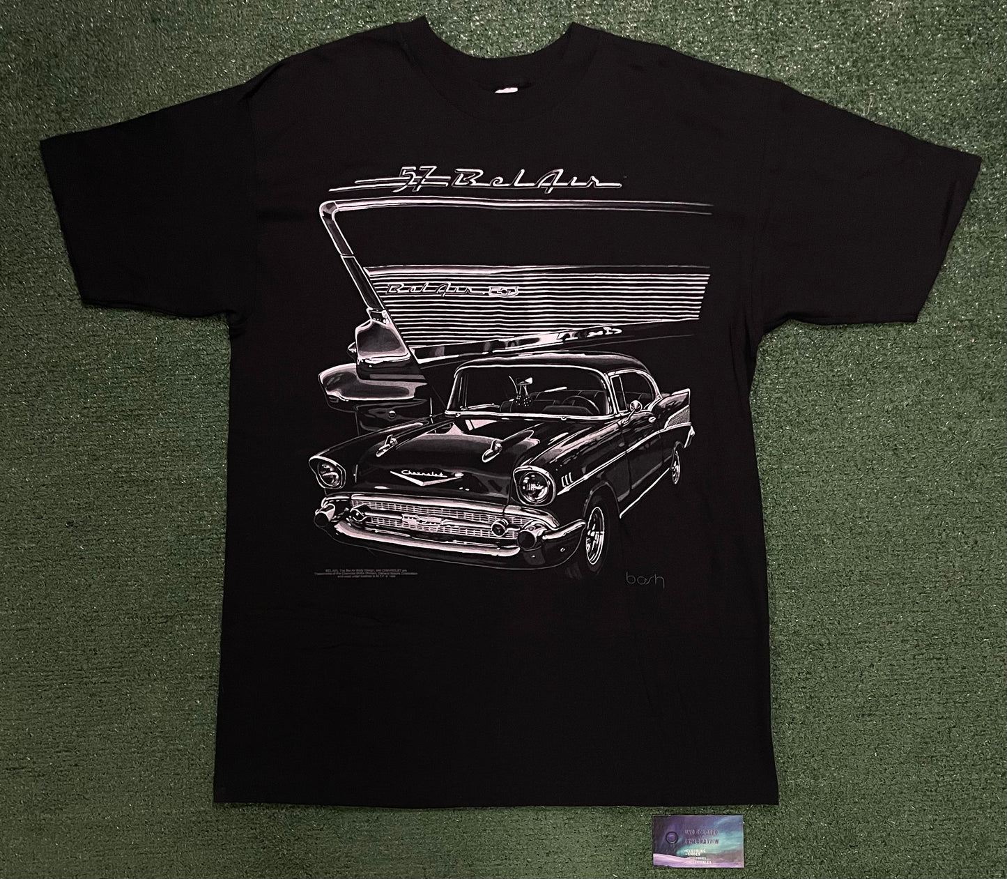 Vintage 1990s Chevy 1957 belair portrait tee
