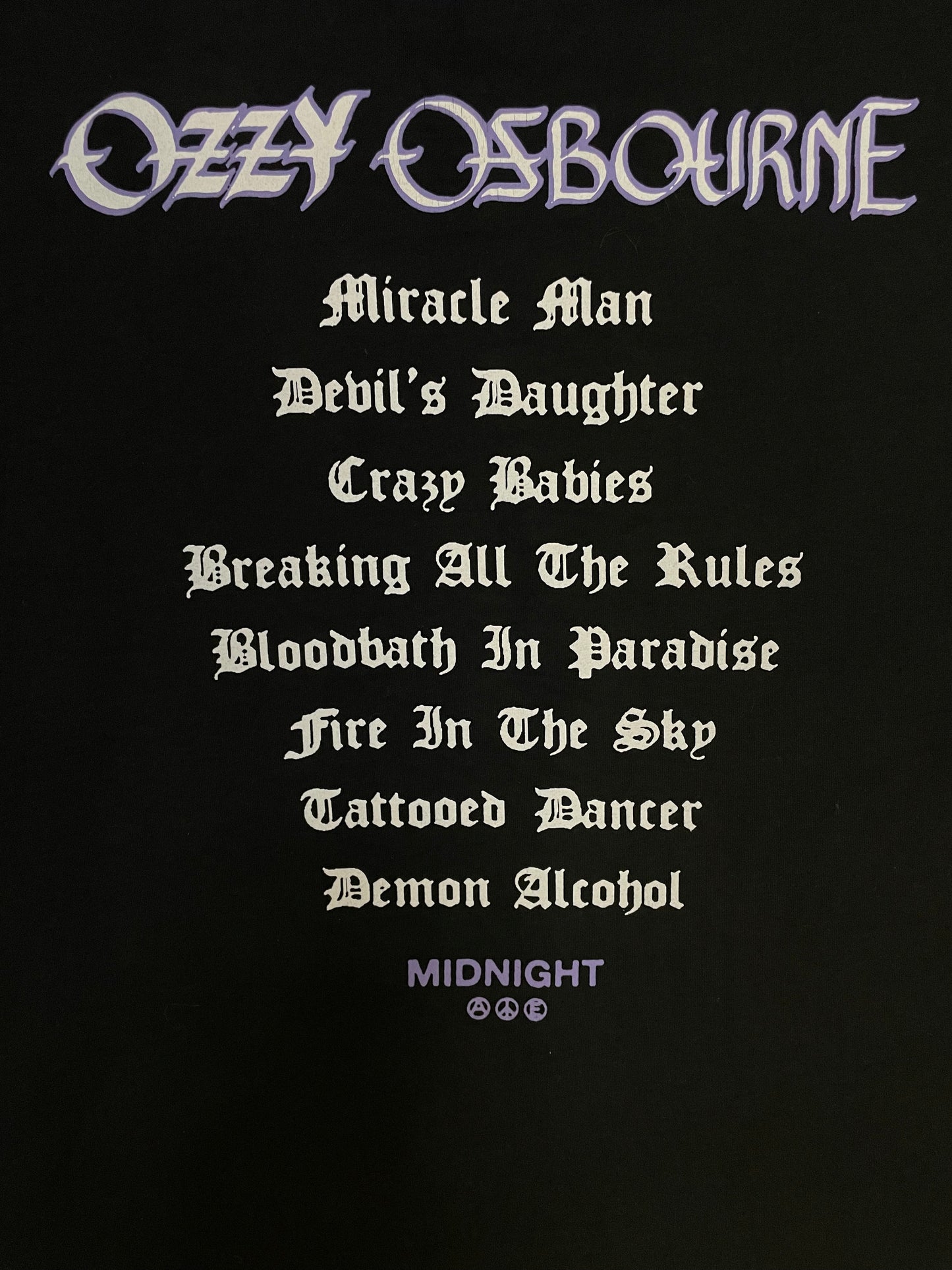 Midnight studios Ozzy Osbourne tee