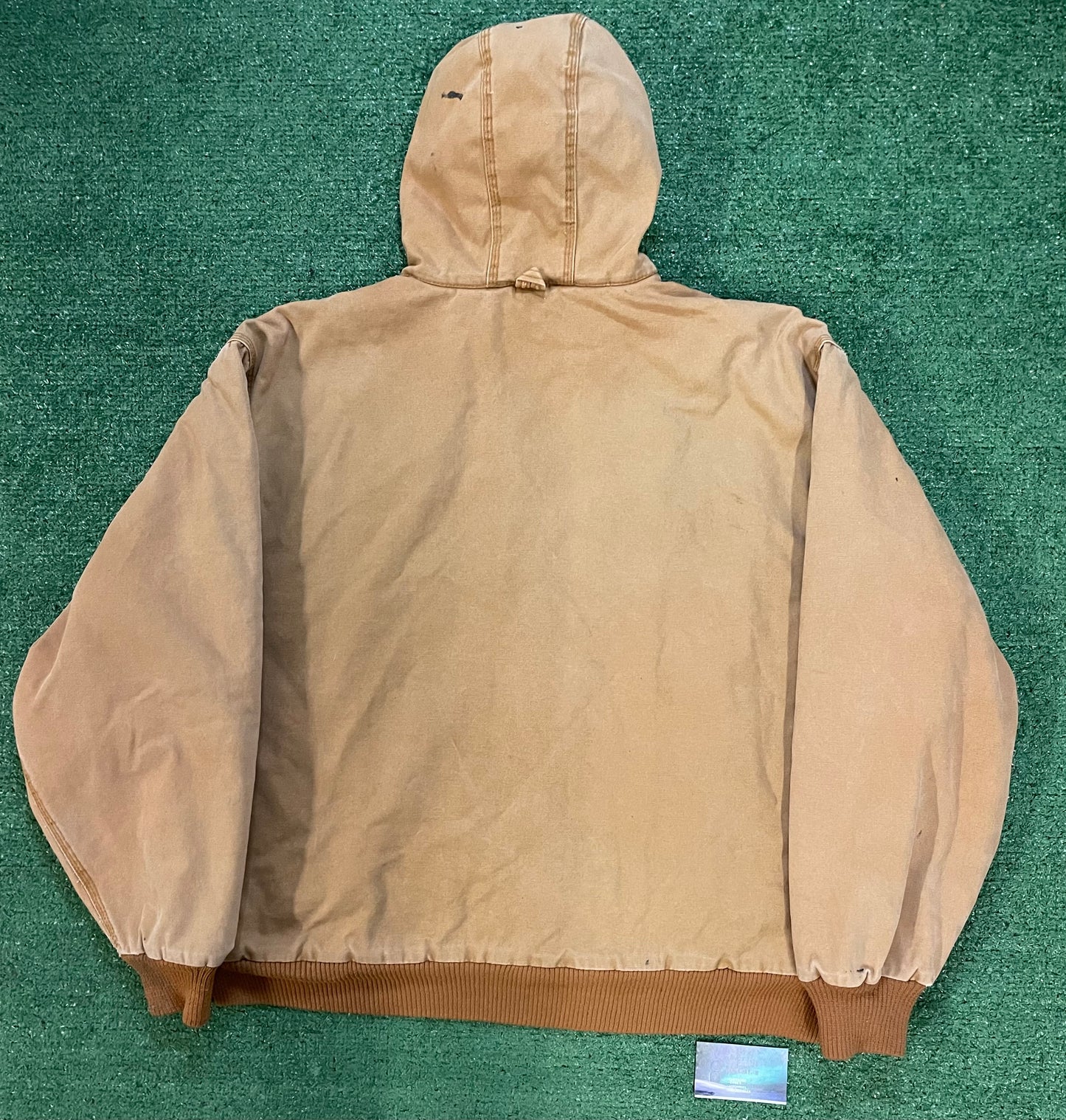 Vintage 1990s Walls hooded tan jacket