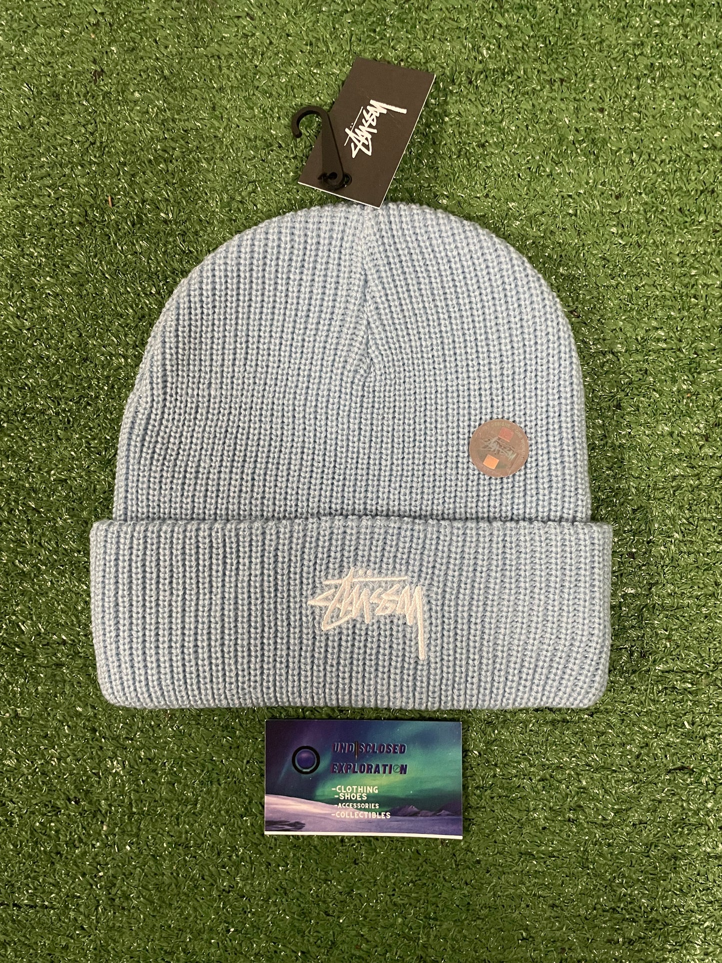 Stussy Blue cuff beanie