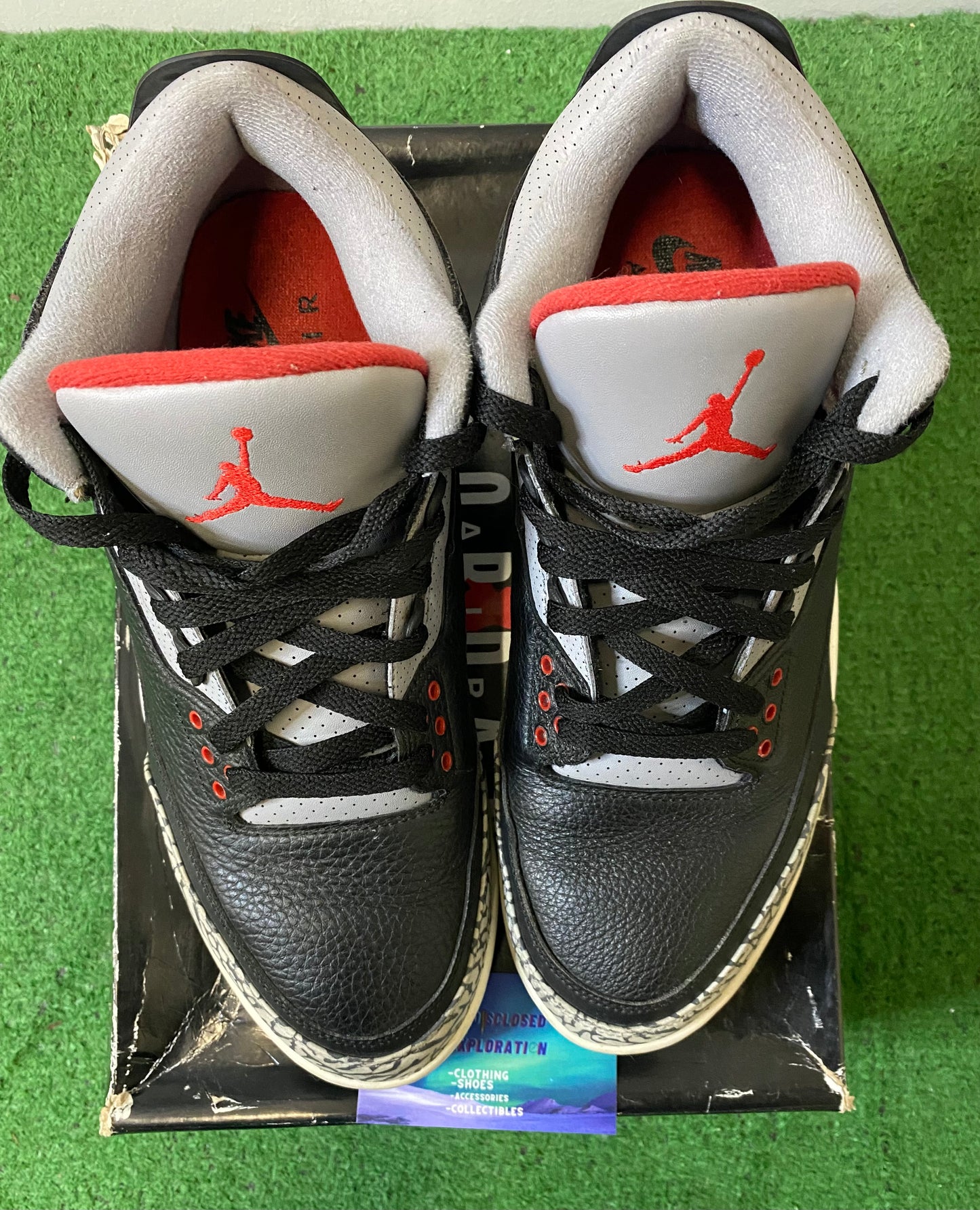 Jordan 3 Black cement 2018 size 11.5men/13women