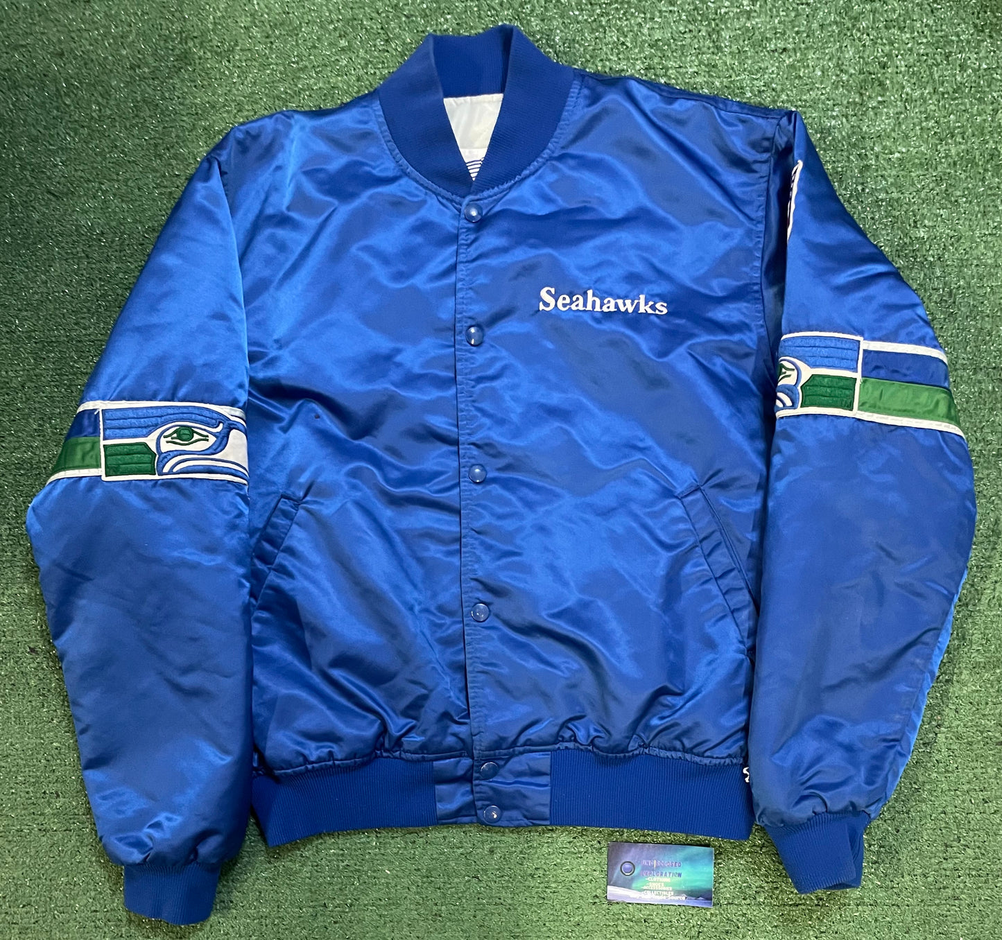 Vintage 1980s Seattle Seahawks satin starter jacket