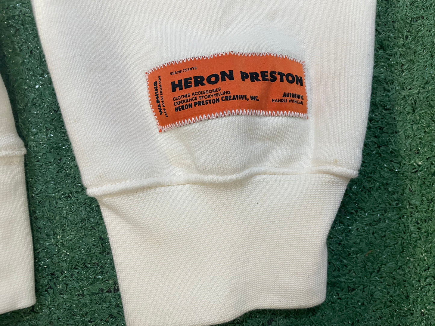 Heron Preston censored hoodie