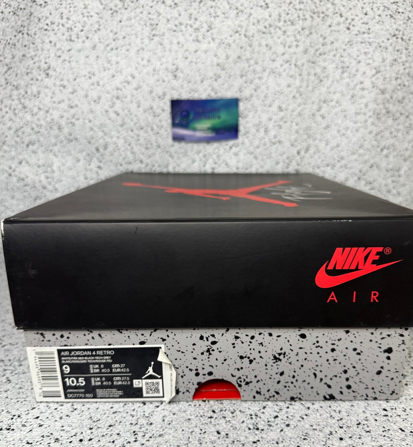 Jordan 4 Fire Red 9 Men/10.5 Women “Preowned”