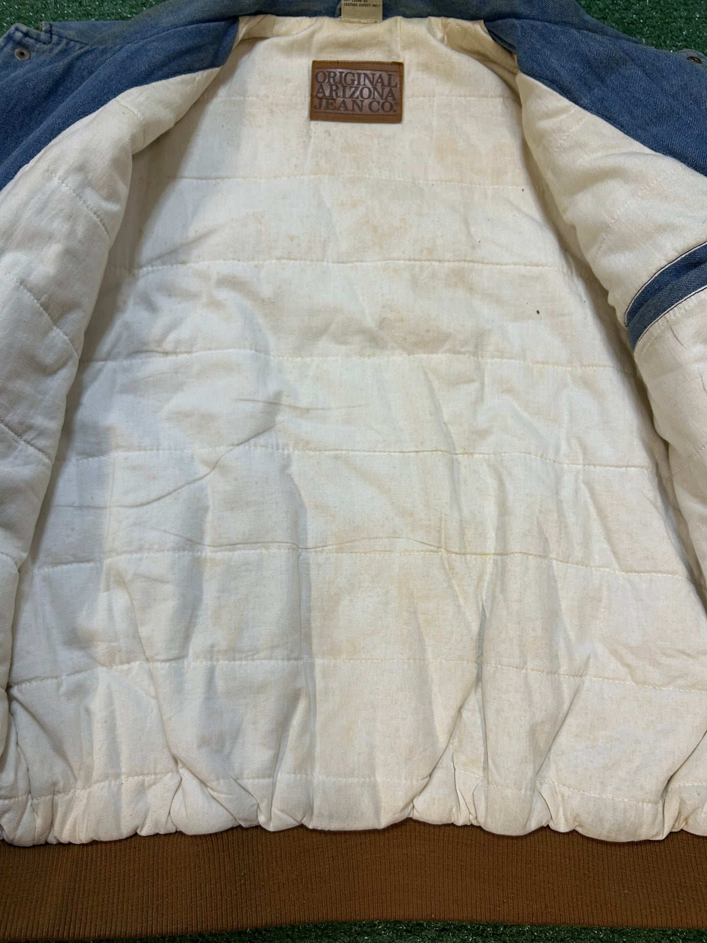 Vintage 1990s Arizona jean denim suede jacket